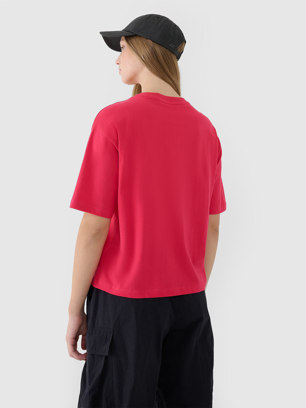 T-shirt oversize z nadrukiem damski