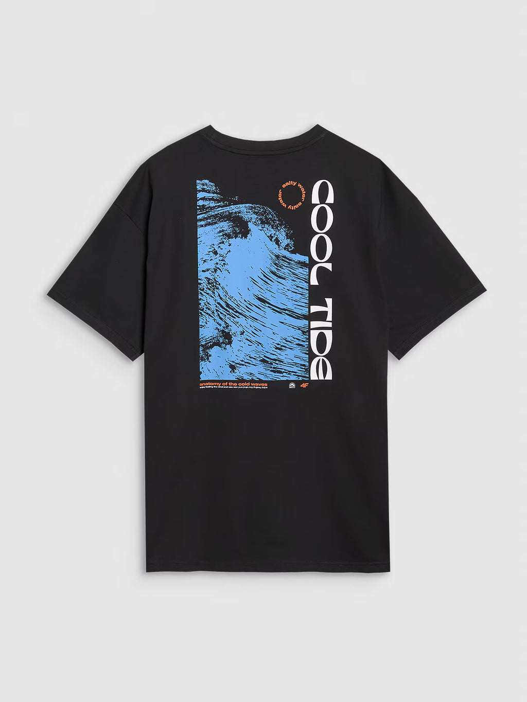 T-shirt oversize z nadrukiem męski