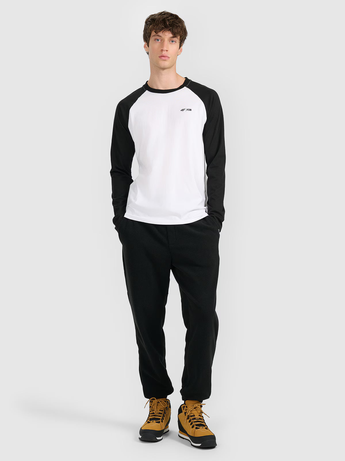 Longsleeve regular z nadrukiem męski