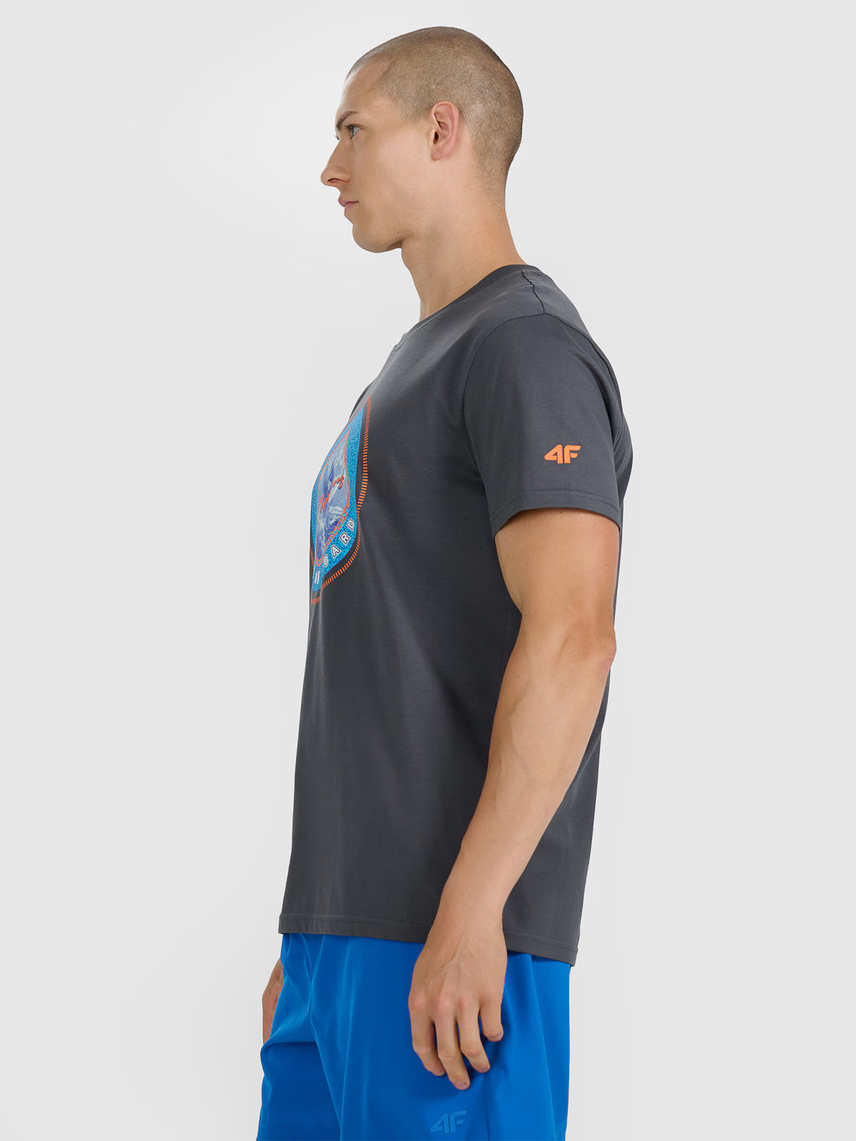 T-shirt regular z nadrukiem męski