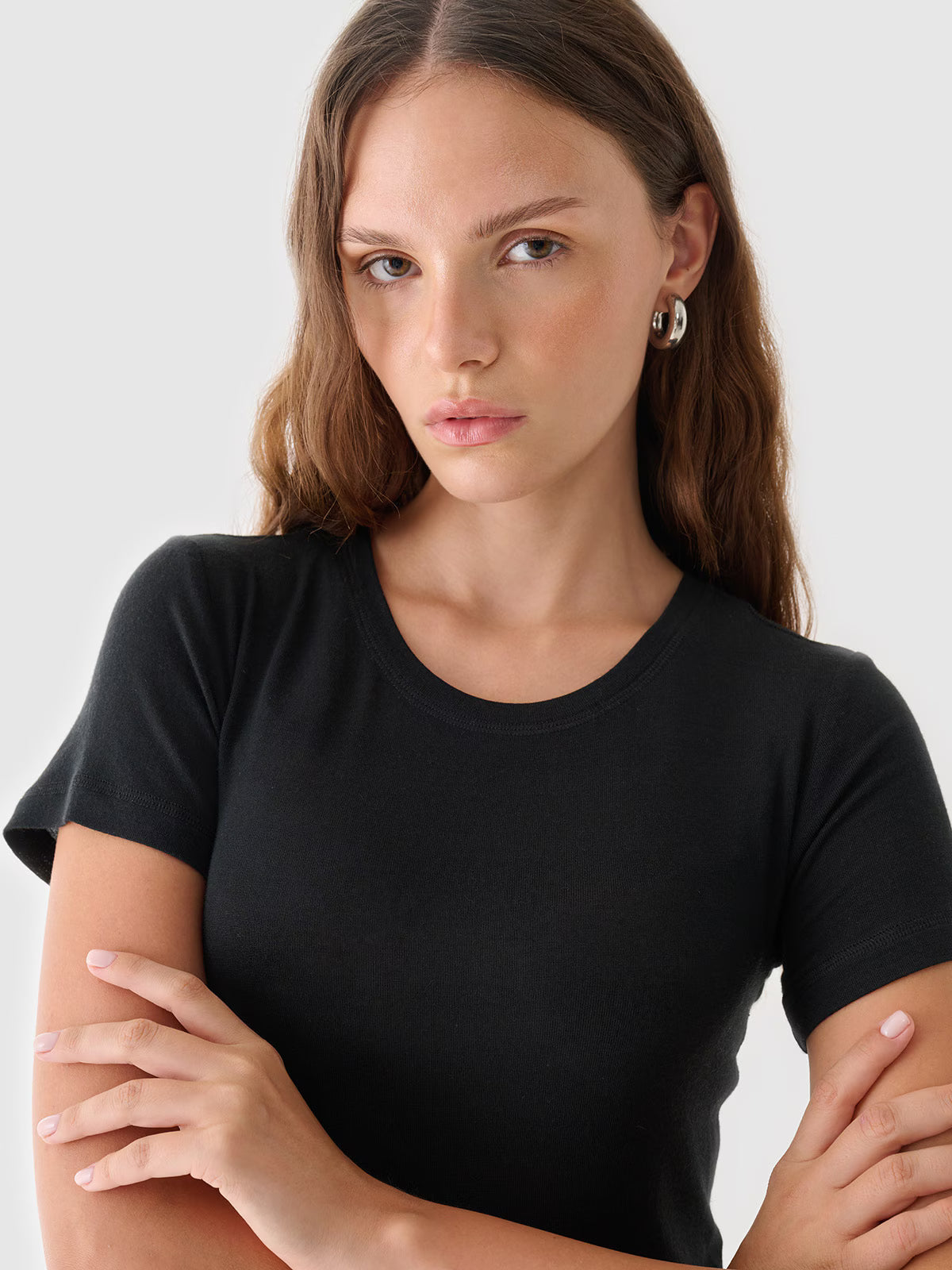 T-shirt z modalu i kaszmiru damski Outhorn