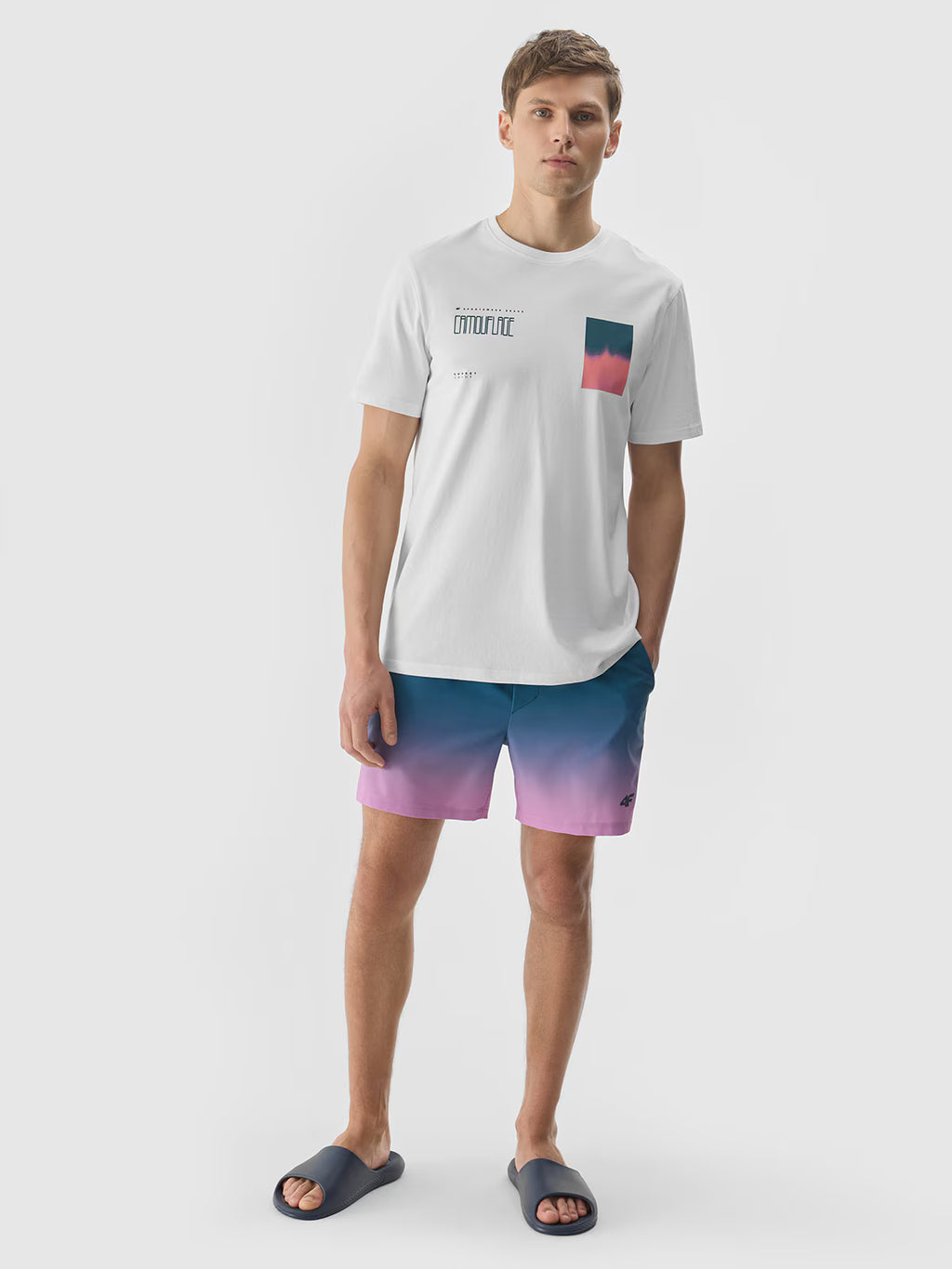 T-shirt z nadrukiem męski