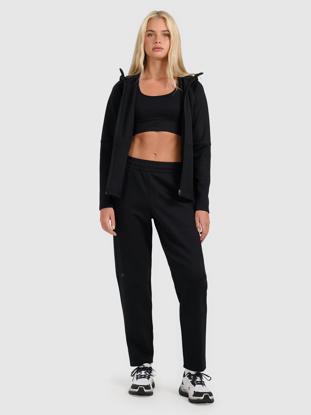 Bluza dresowa rozpinana z kapturem damska