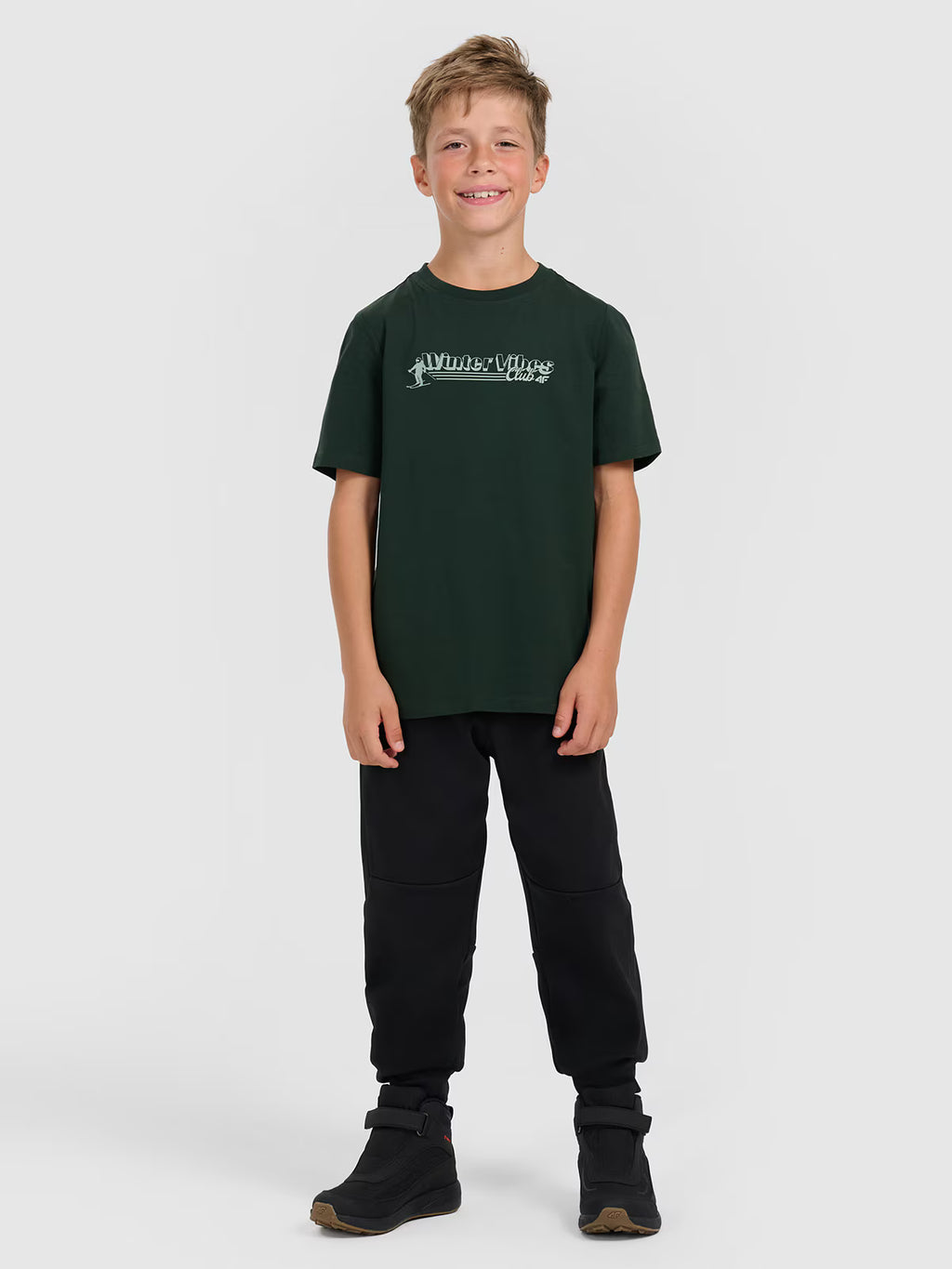 T-shirt regular z nadrukiem chłopięcy