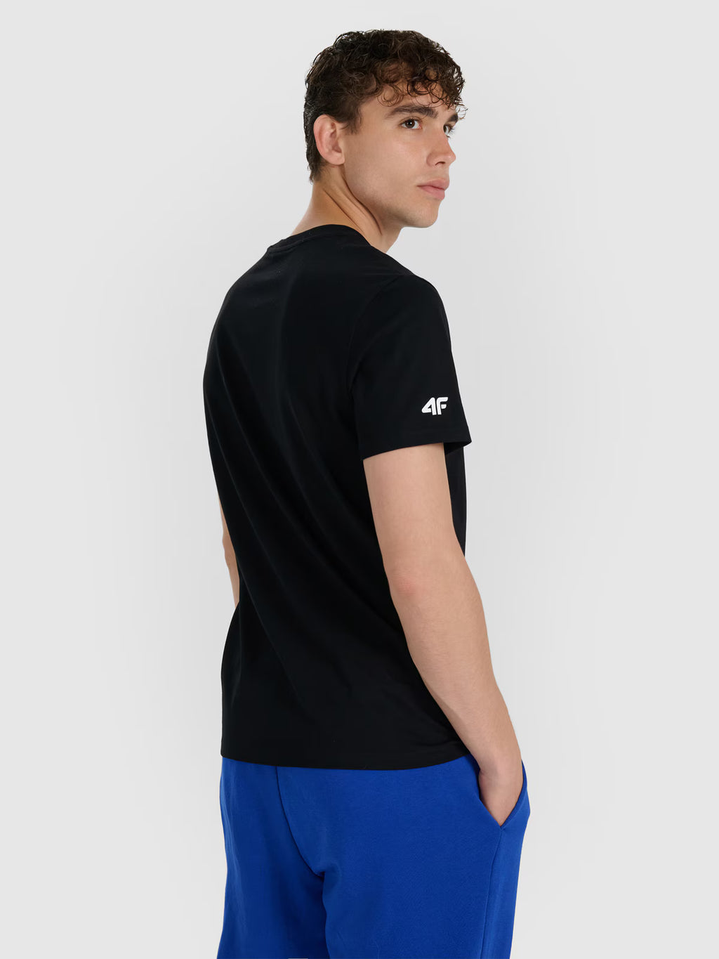 T-shirt regular z nadrukiem męski