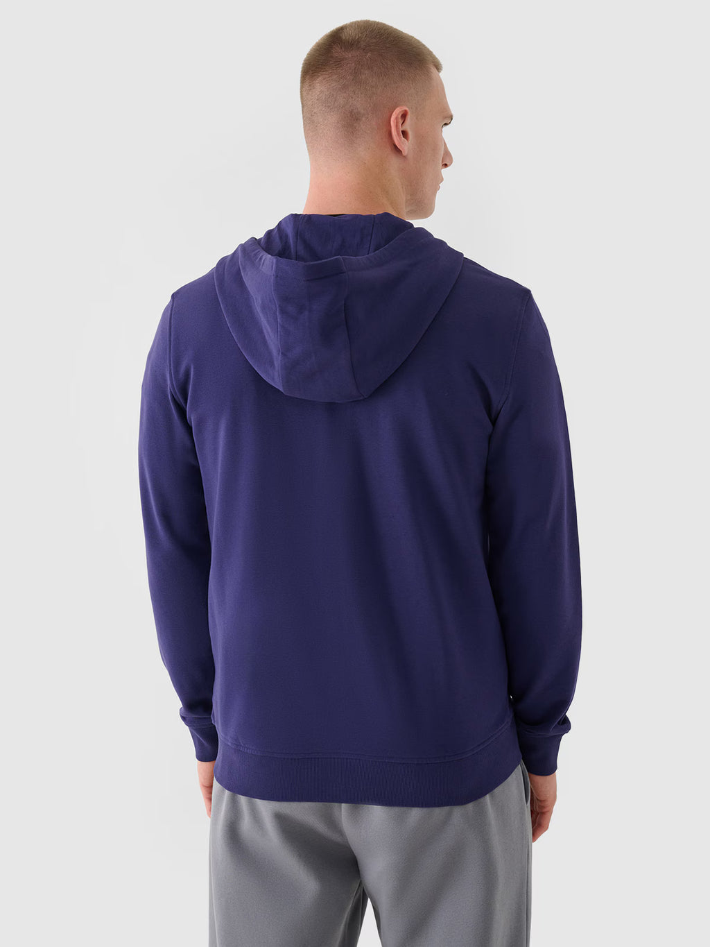 Bluza dresowa rozpinana z kapturem męska