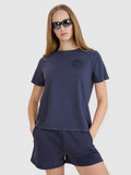 T-shirt regular z nadrukiem damski