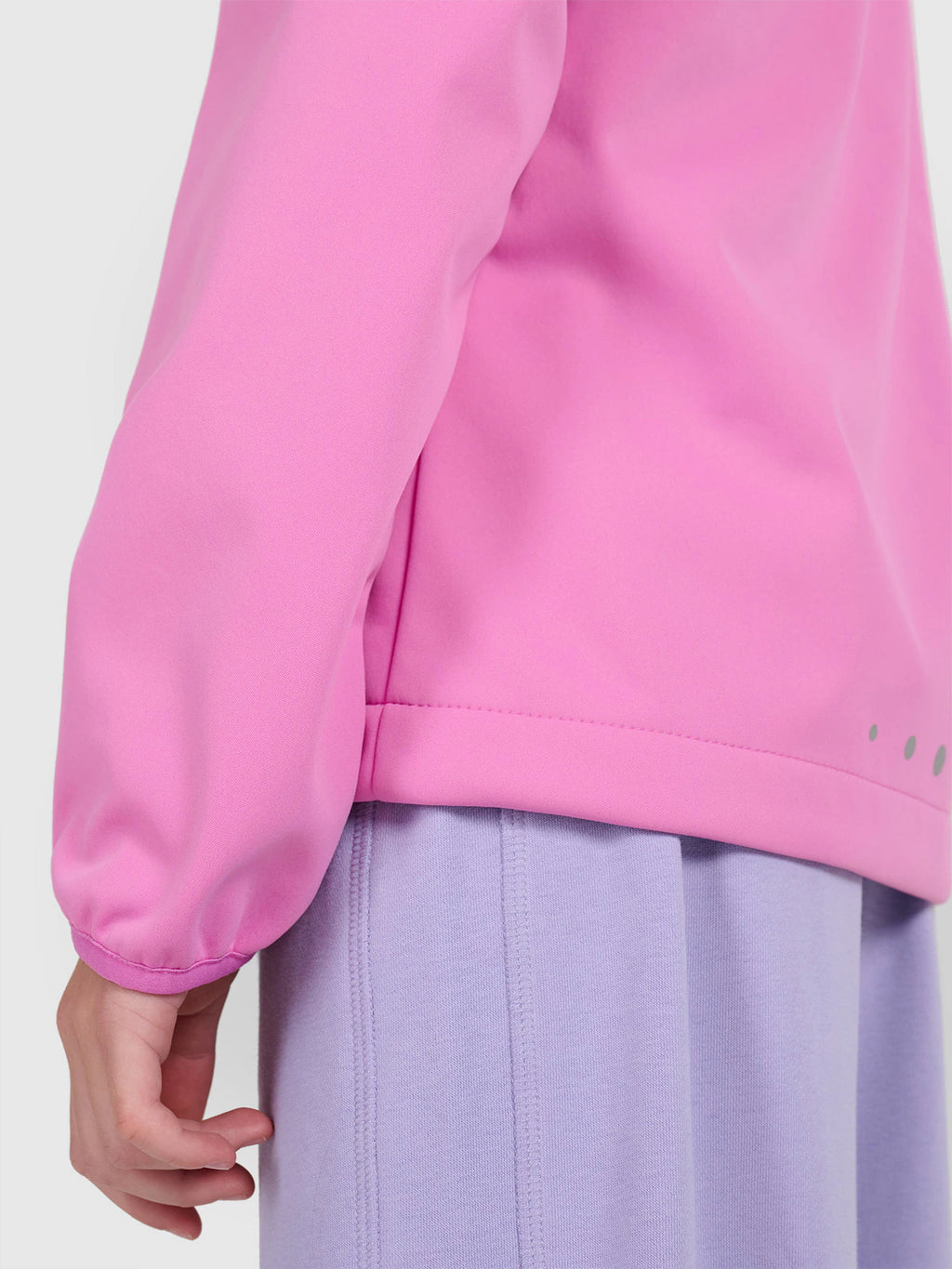 Kurtka softshell wiatroodporna membrana 5000 dziewczęca