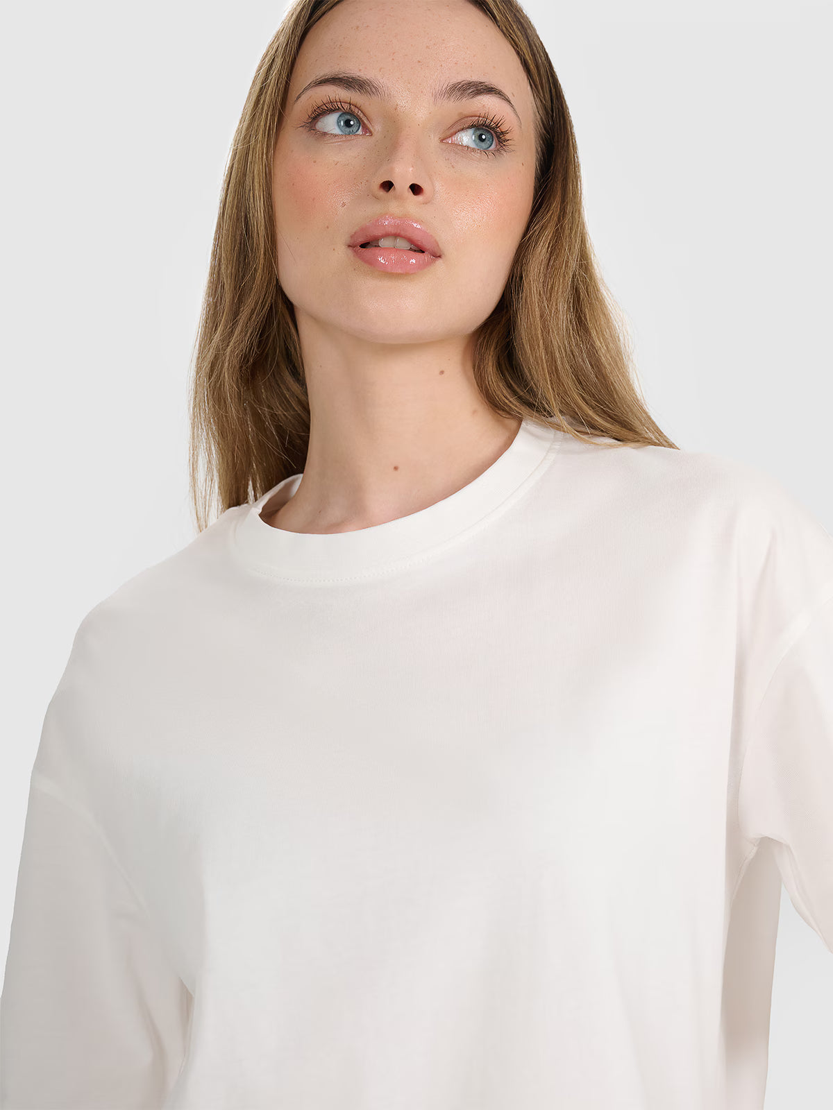 T-shirt oversize z nadrukiem damski