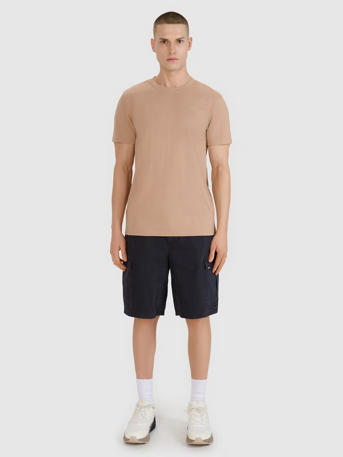 T-shirt regular gładki męski