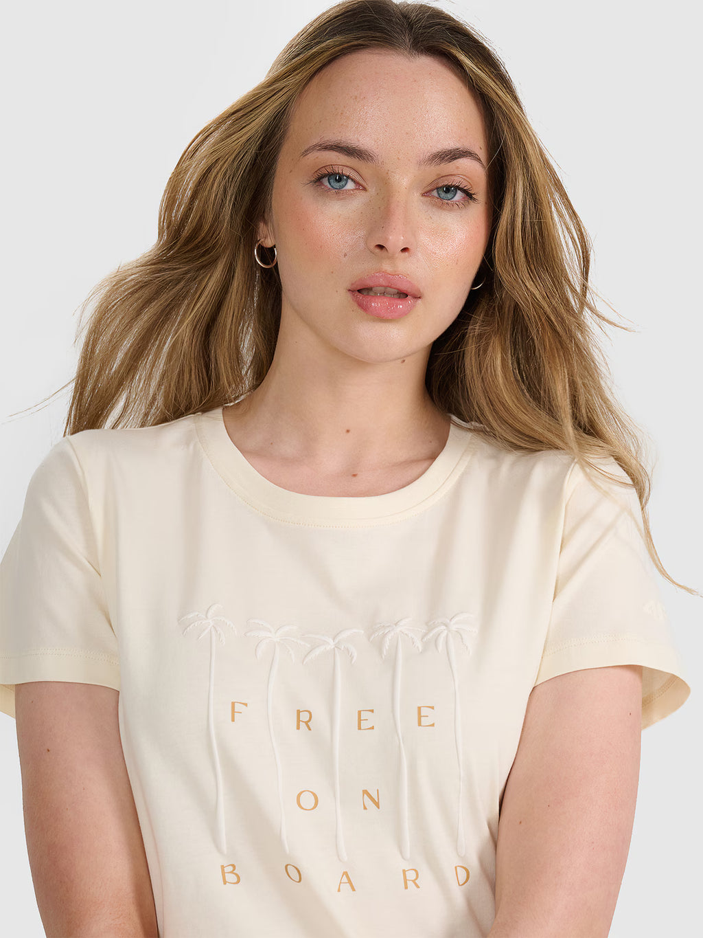 T-shirt regular z nadrukiem damski