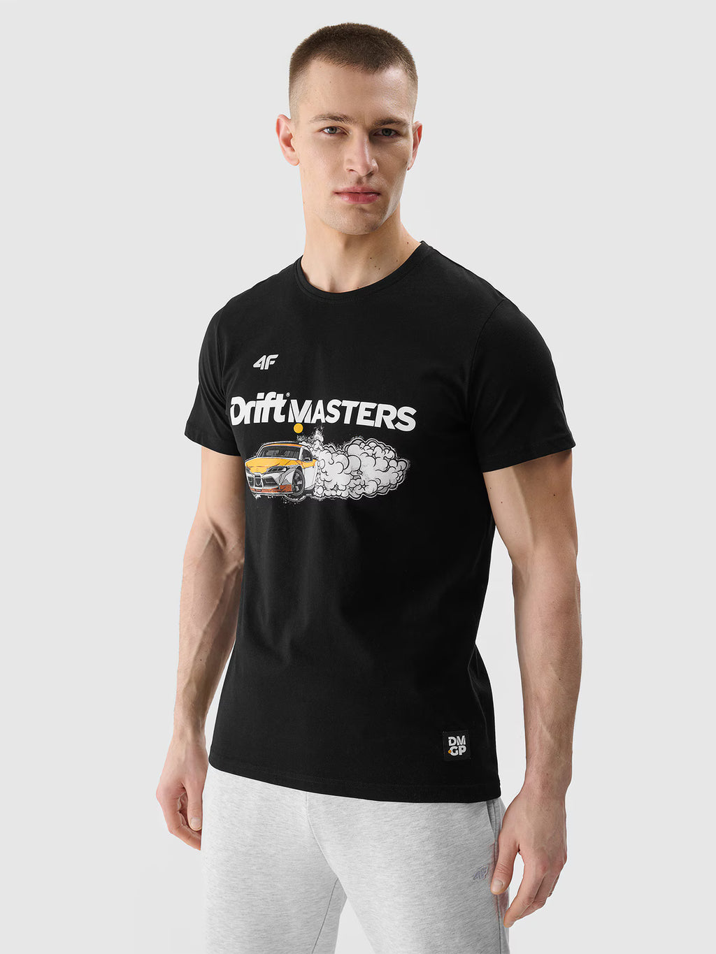 T-shirt regular z nadrukiem uniseks 4F x Drift Masters
