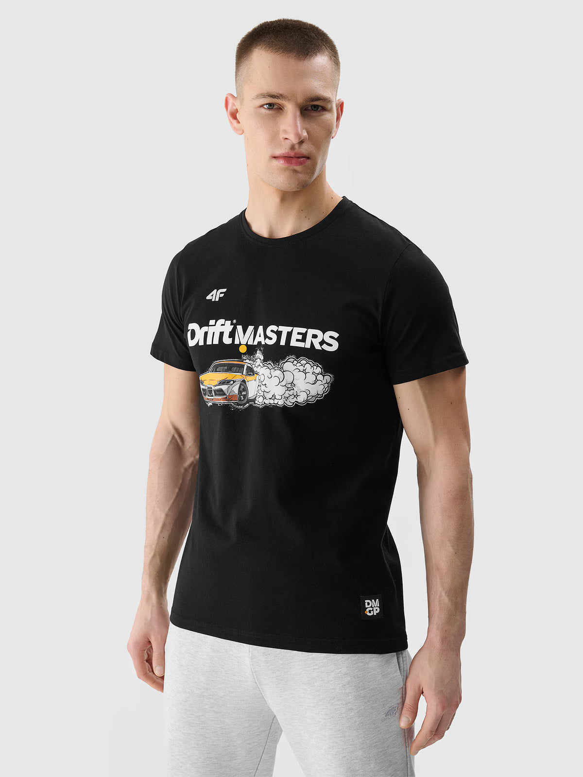 T-shirt regular z nadrukiem uniseks 4F x Drift Masters
