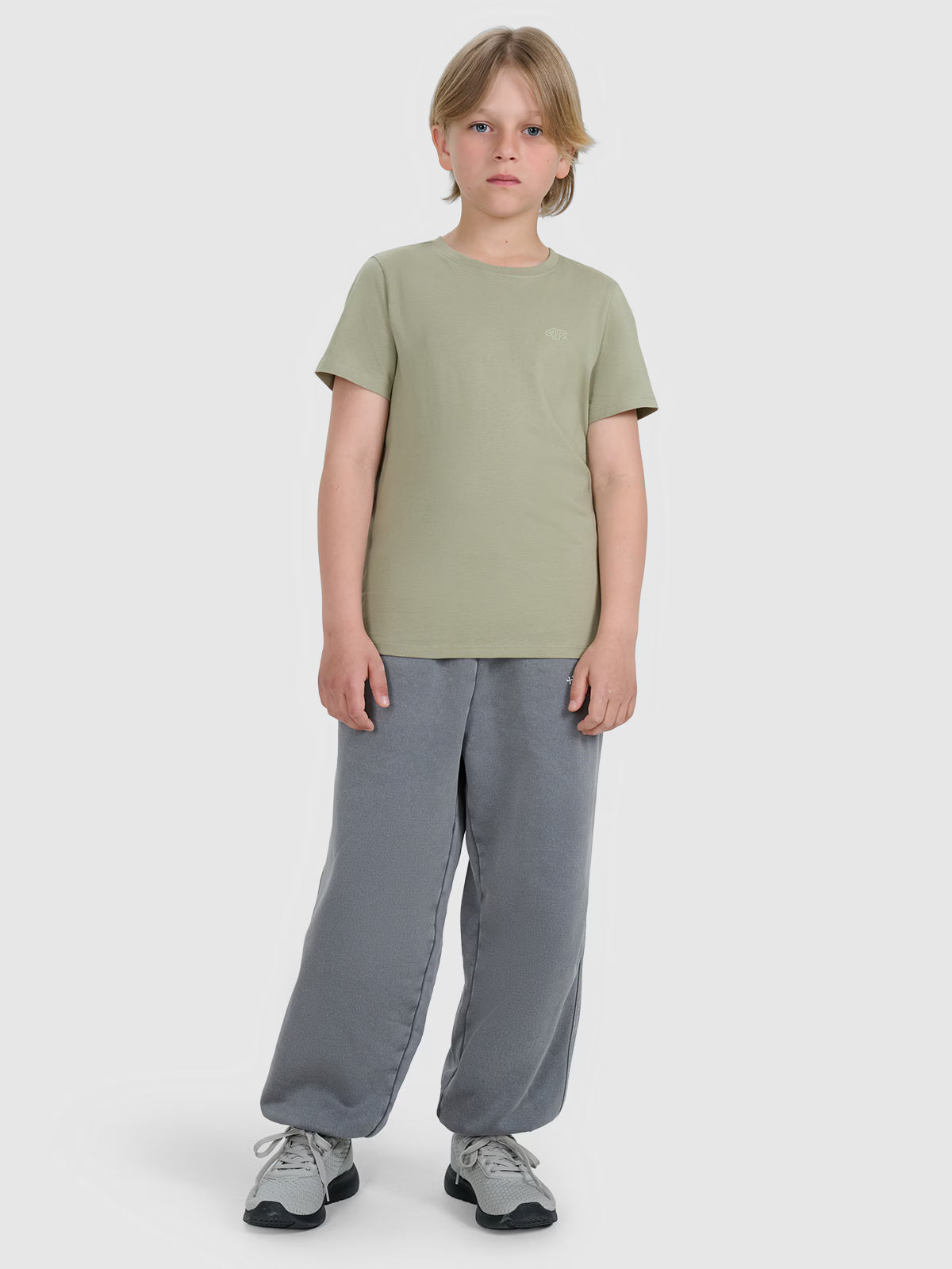 T-shirt regular gładki chłopięcy