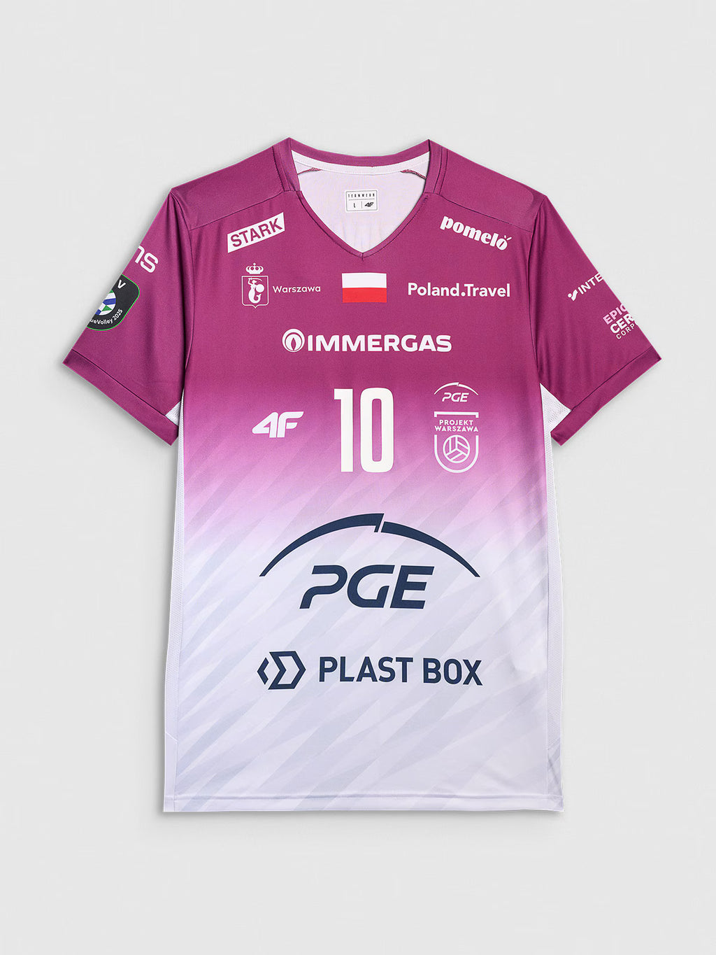 Koszulka meczowa replika wyjazdowa Liga Mistrzów CEV z sezonu 2024/25 męska 4F x Projekt Warszawa