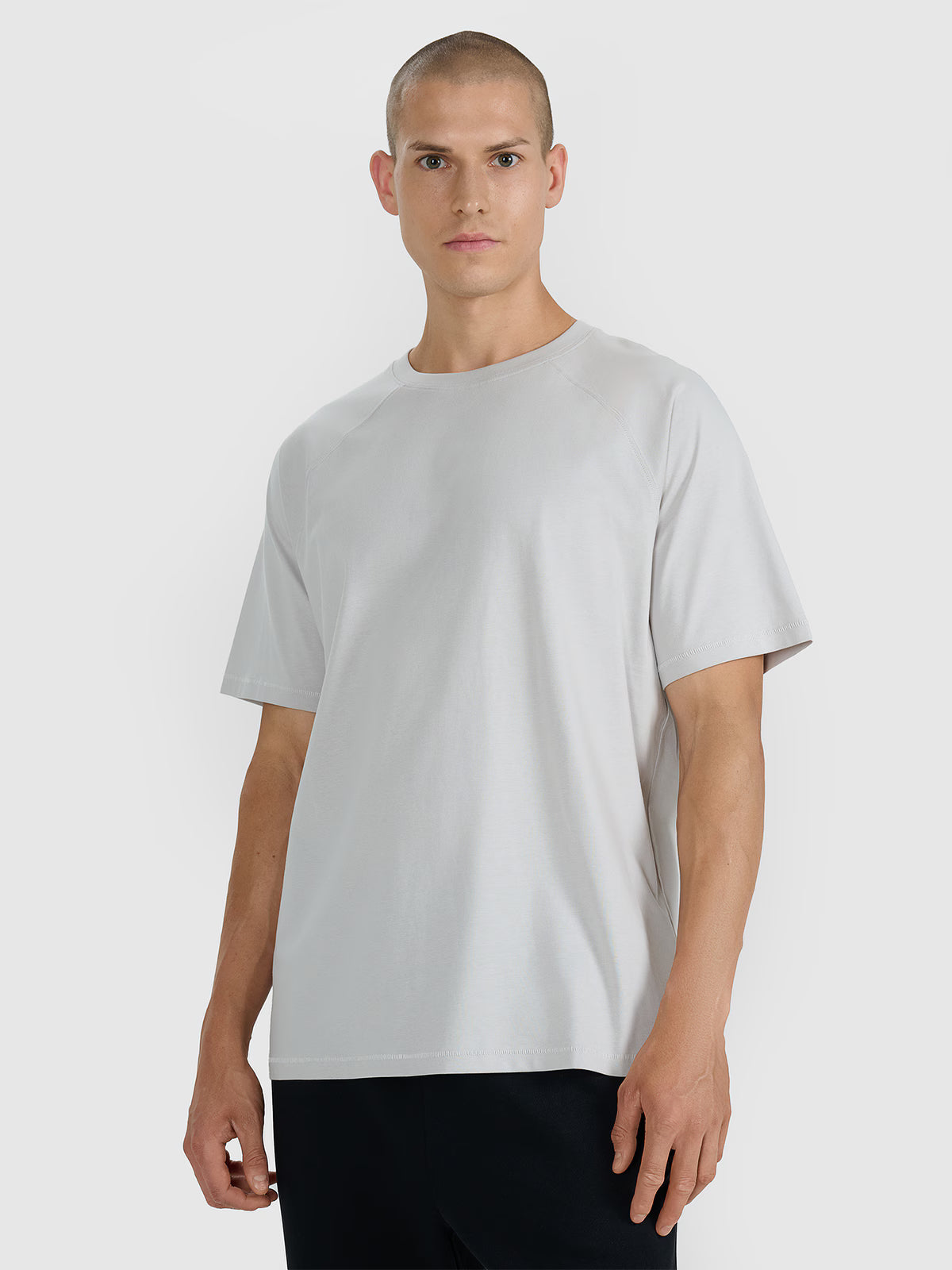 T-shirt oversize gładki męski
