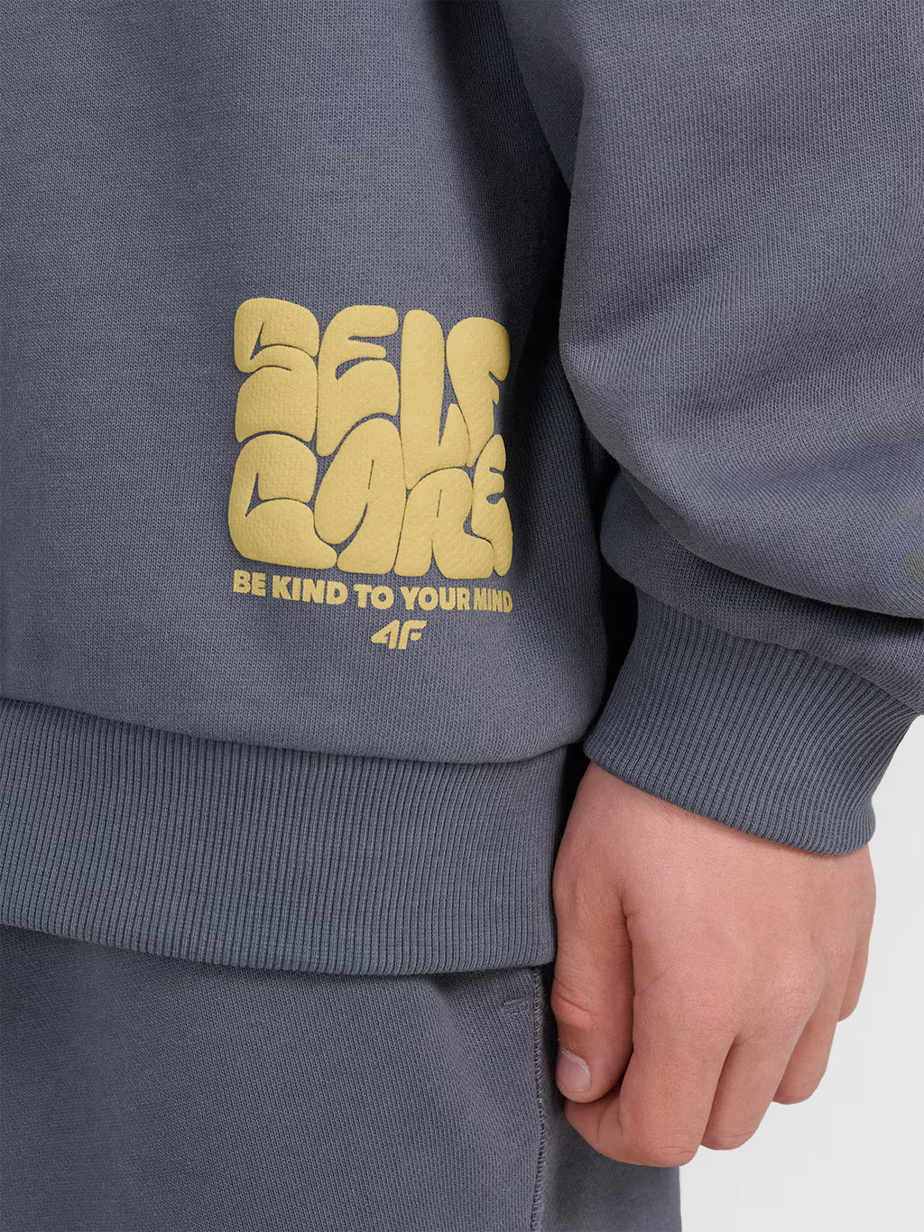 Bluza dresowa oversize nierozpinana bez kaptura chłopięca