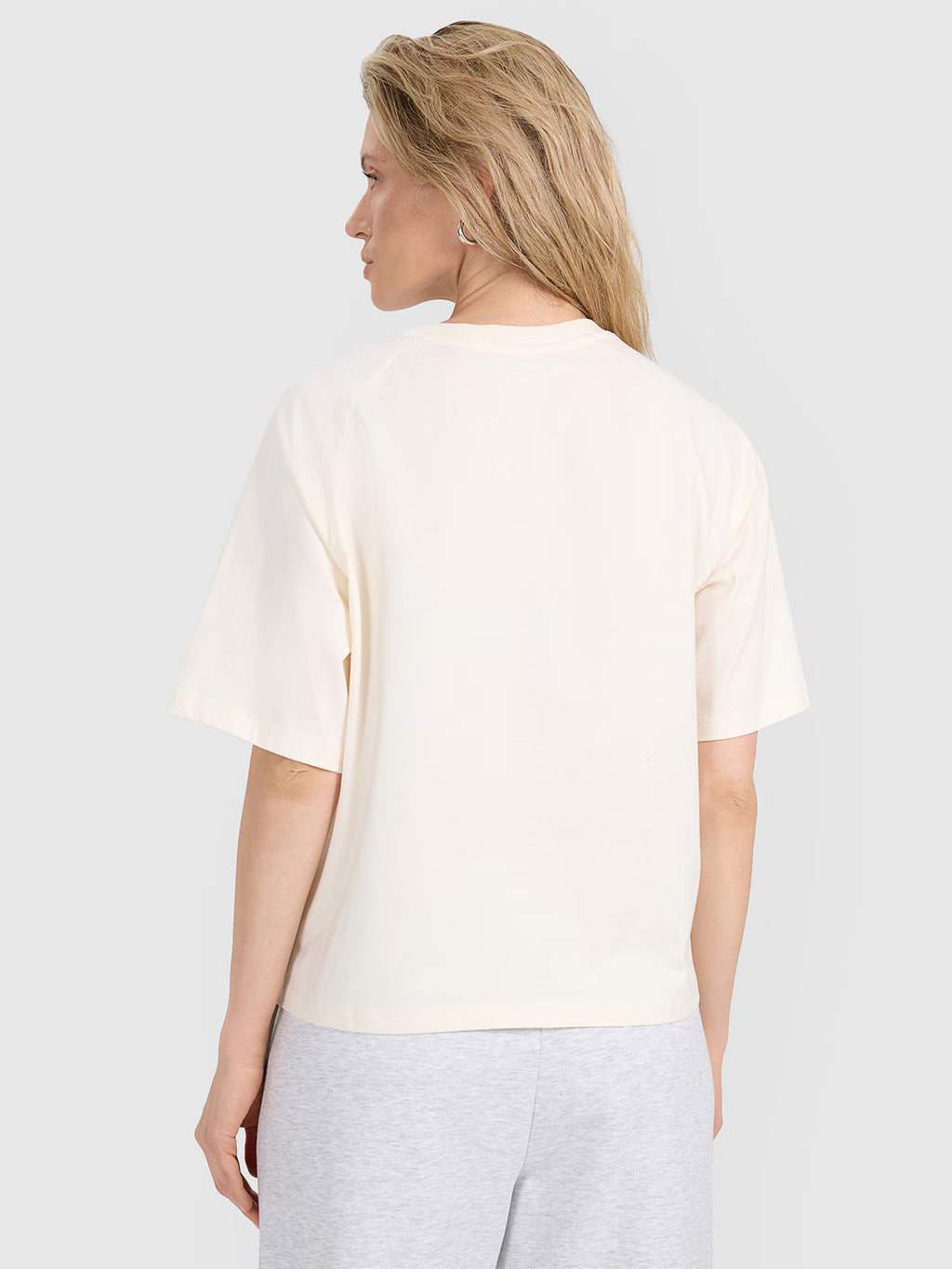T-shirt oversize gładki damski