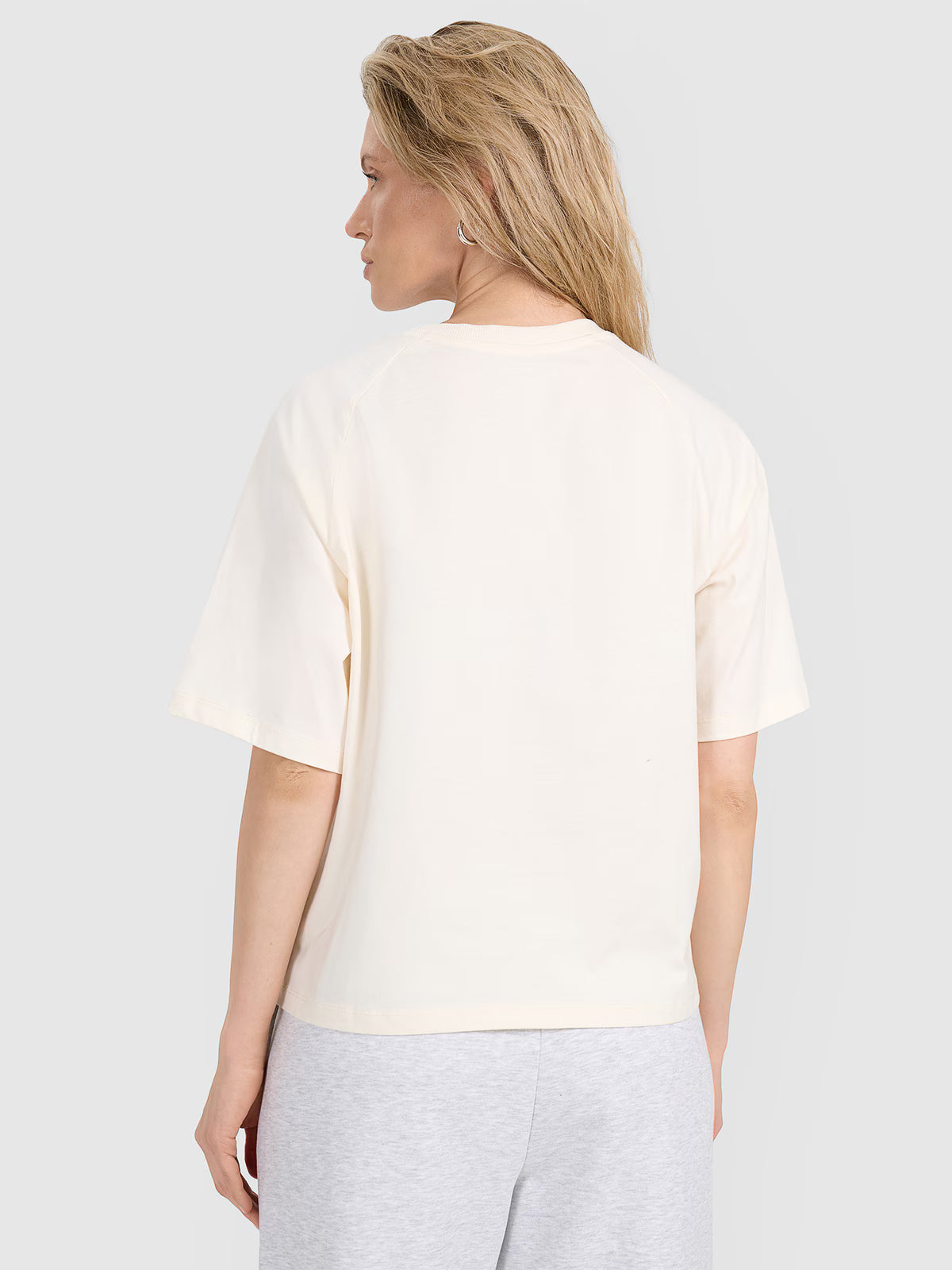 T-shirt oversize gładki damski