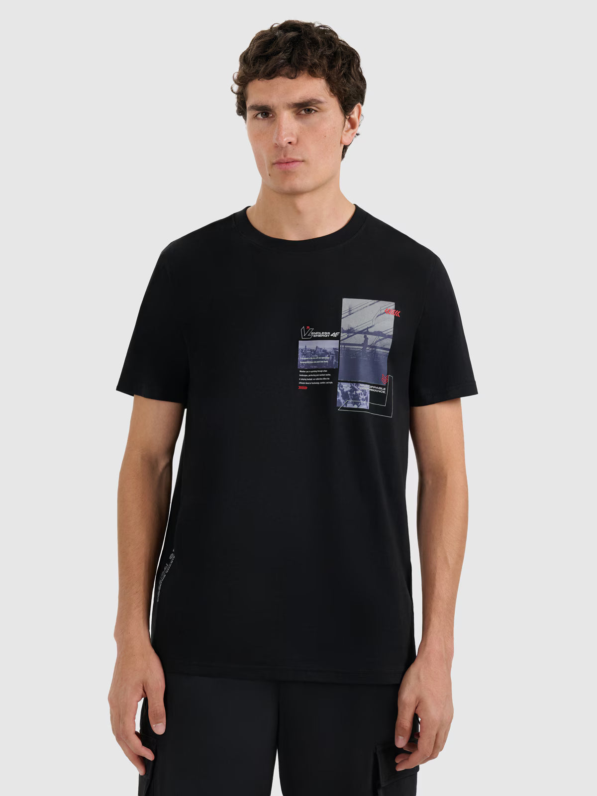 T-shirt regular z nadrukiem męski