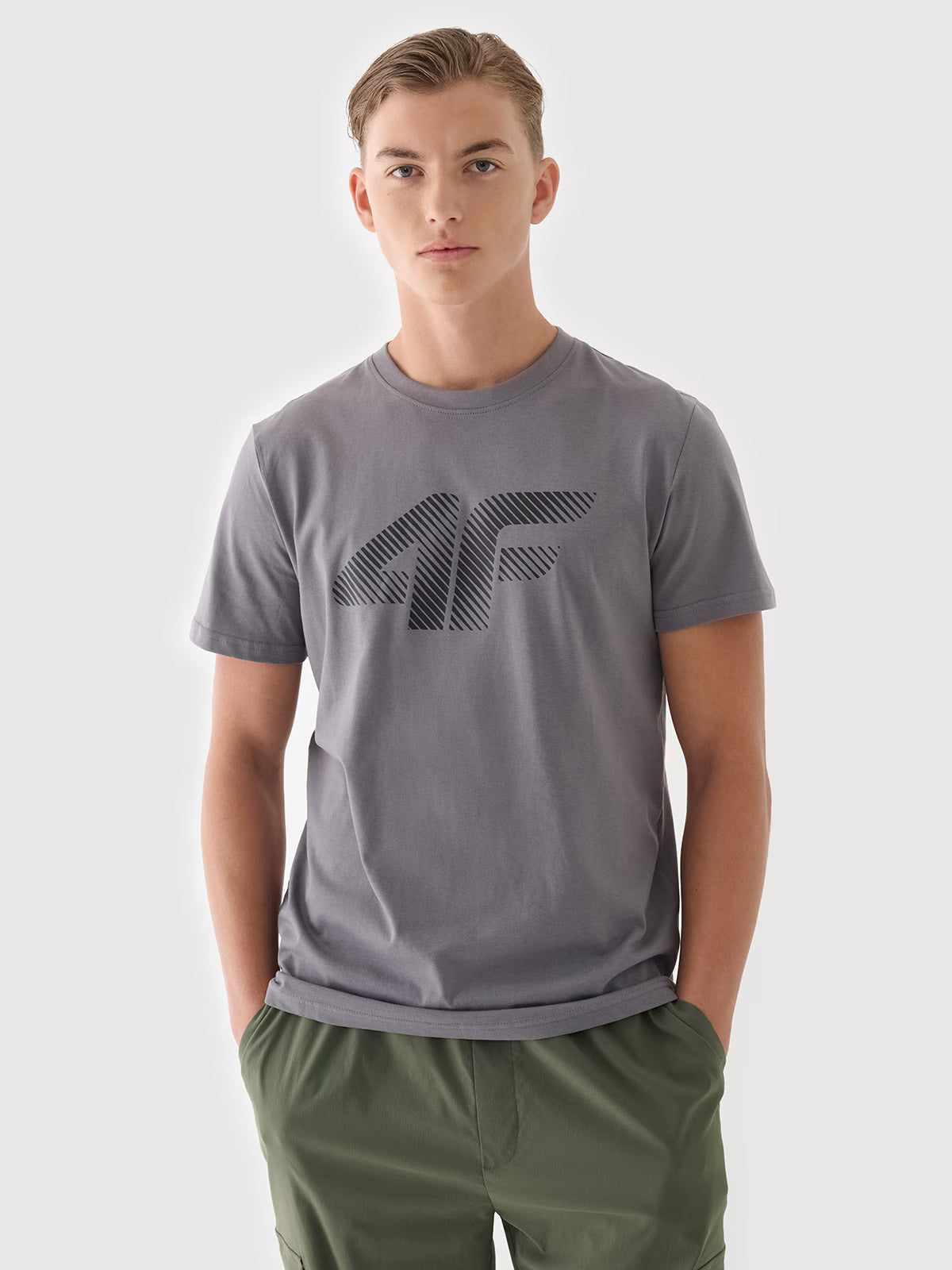 T-shirt regular z nadrukiem męski
