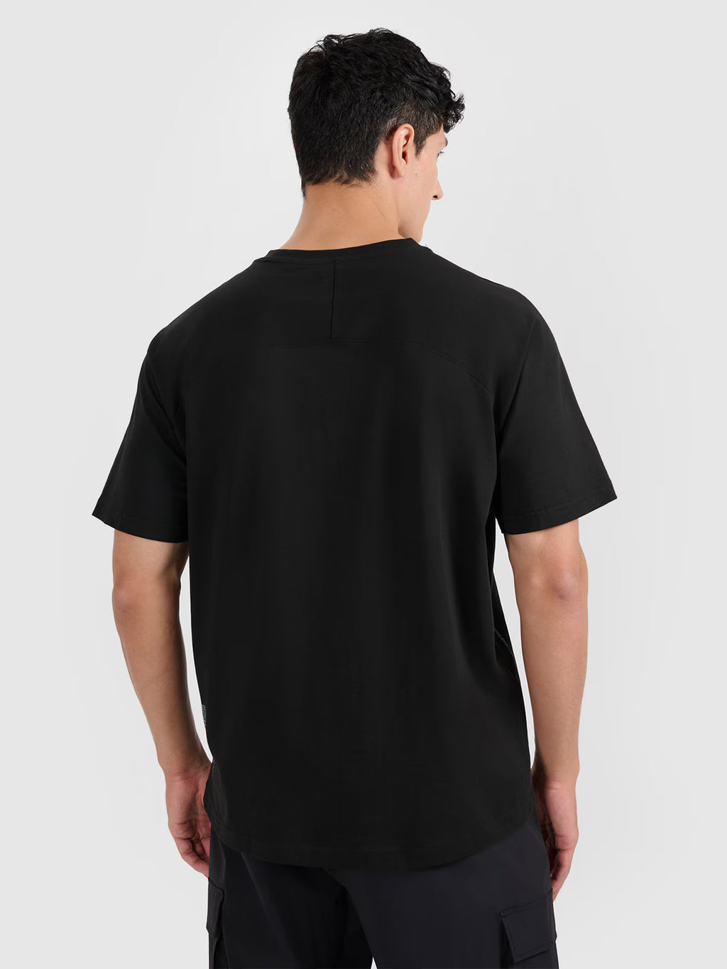 T-shirt oversize gładki męski