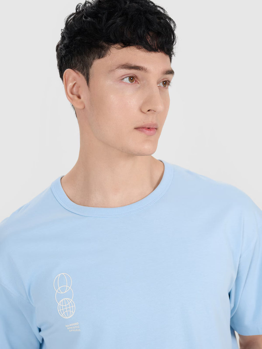 T-shirt oversize z nadrukiem męski