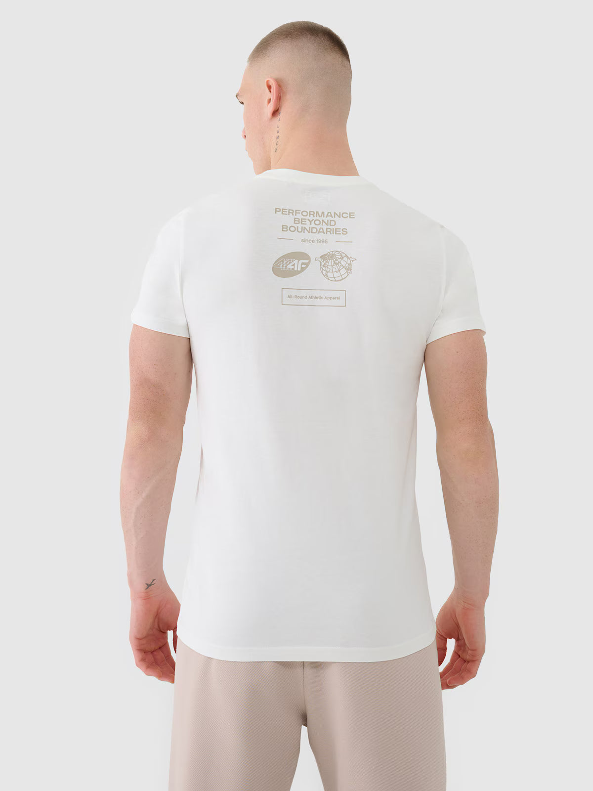T-shirt regular z nadrukiem męski