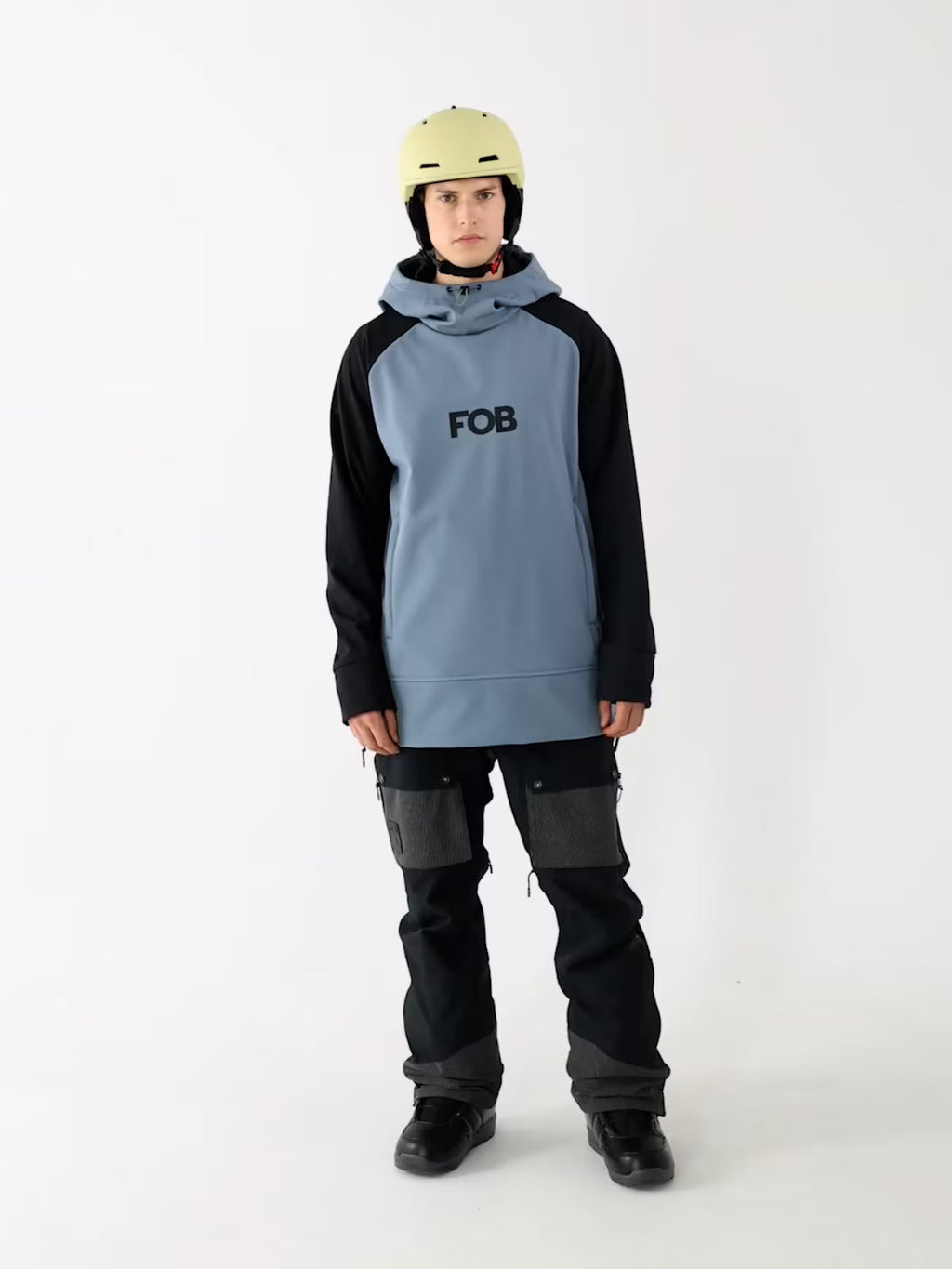 Długa bluza snowboardowa z softshellu membrana 5000 męska