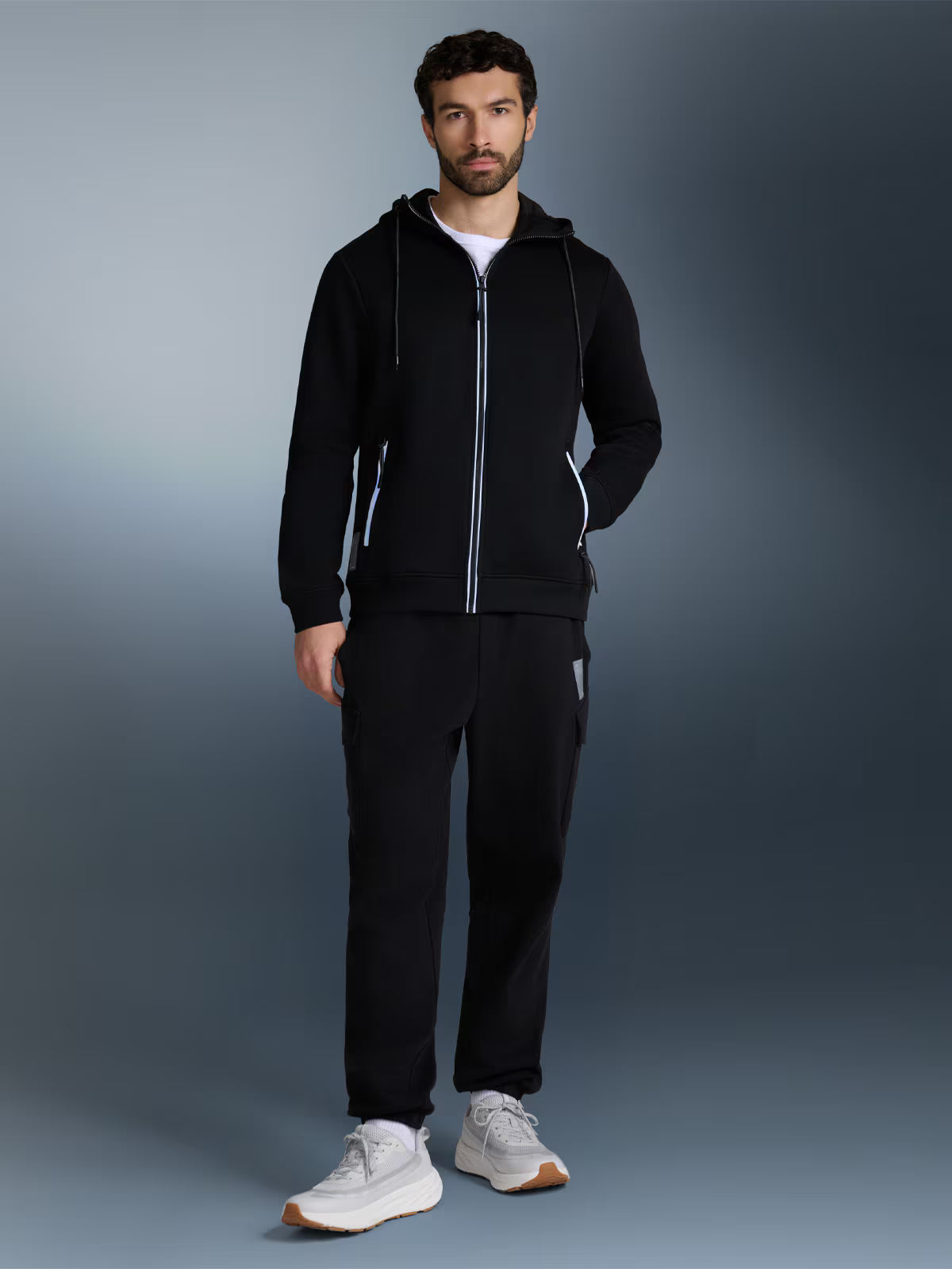 Bluza dresowa regular z kapturem męska