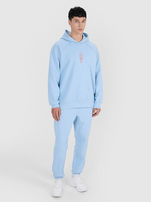 Bluza dresowa nierozpinana z kapturem męska