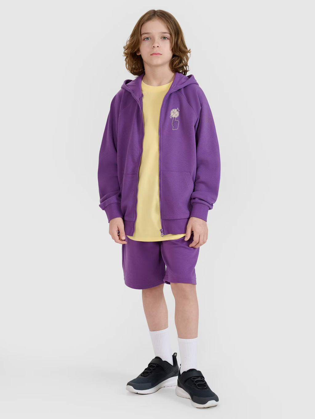 T-shirt oversize z nadrukiem chłopięcy