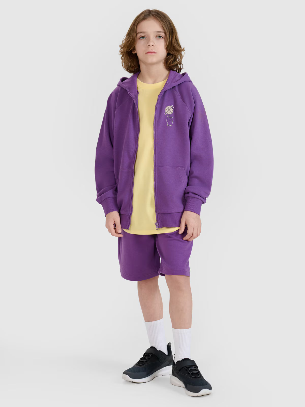 T-shirt oversize z nadrukiem chłopięcy