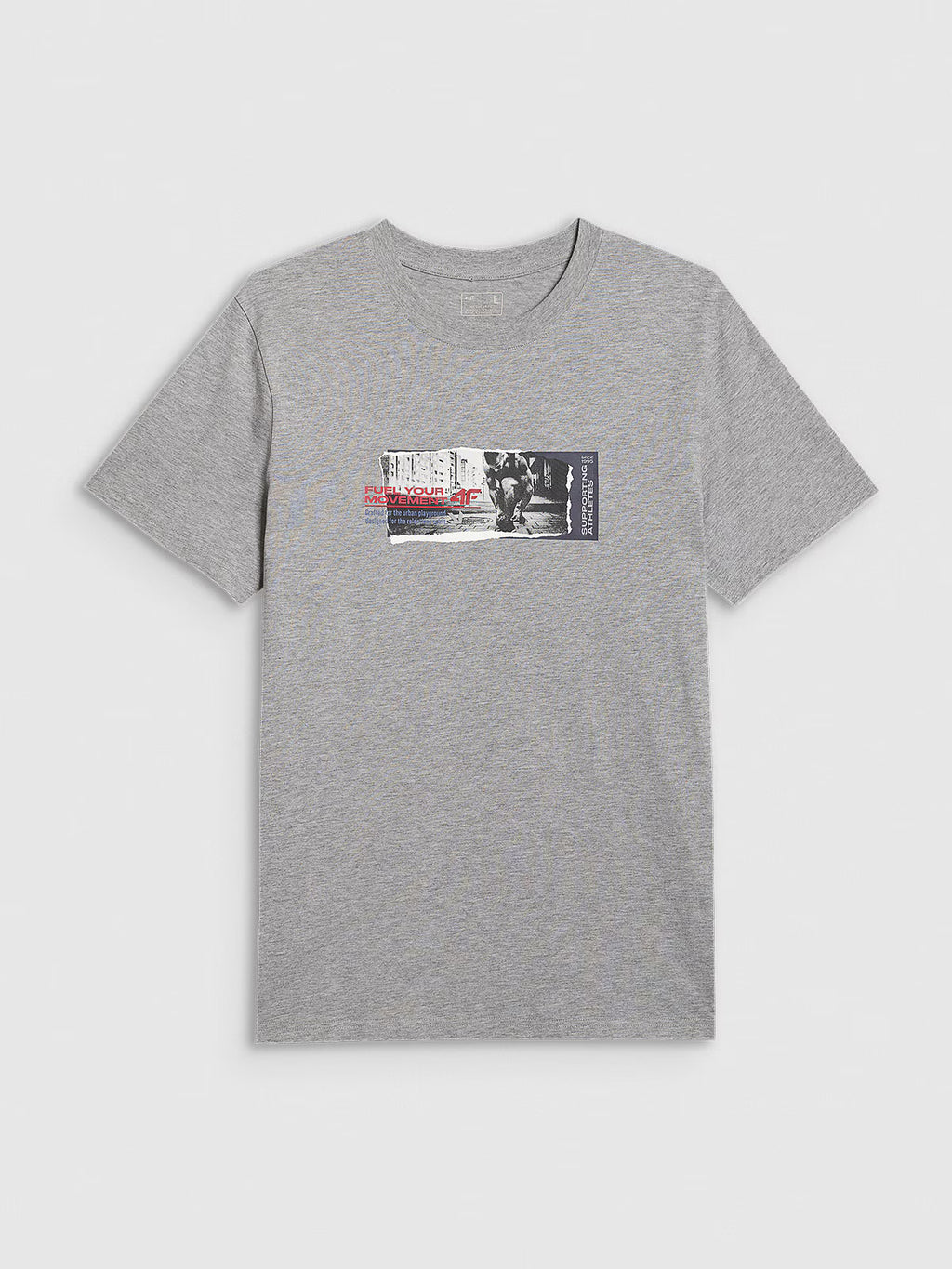 T-shirt regular z nadrukiem męski