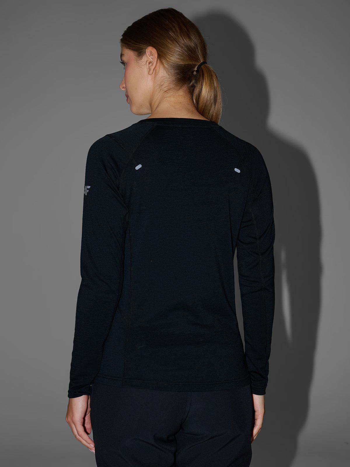 Longsleeve trekkingowy szybkoschnący z wełną merino damski