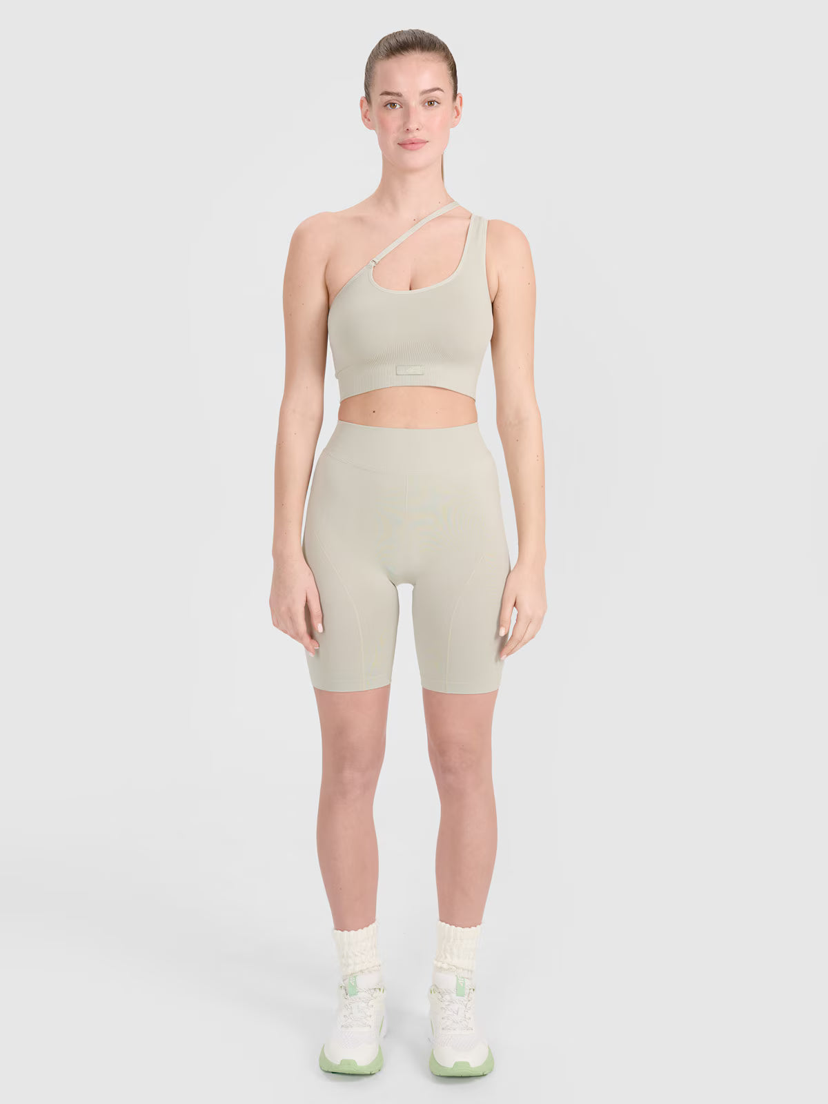 Legginsy kolarki bezszwowe treningowe damskie