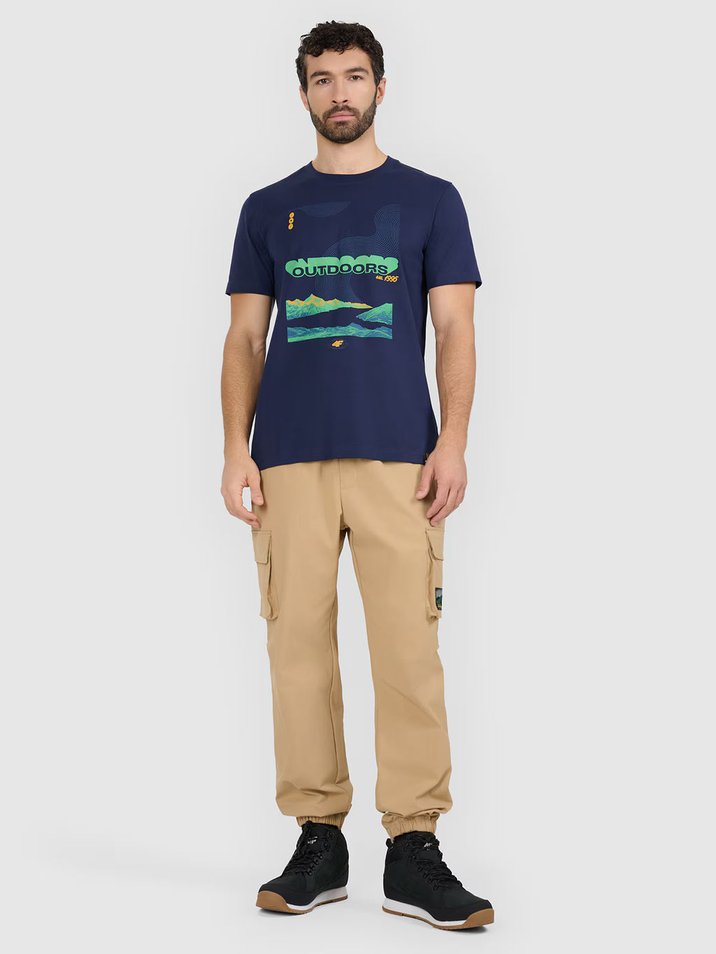 T-shirt regular z nadrukiem męski