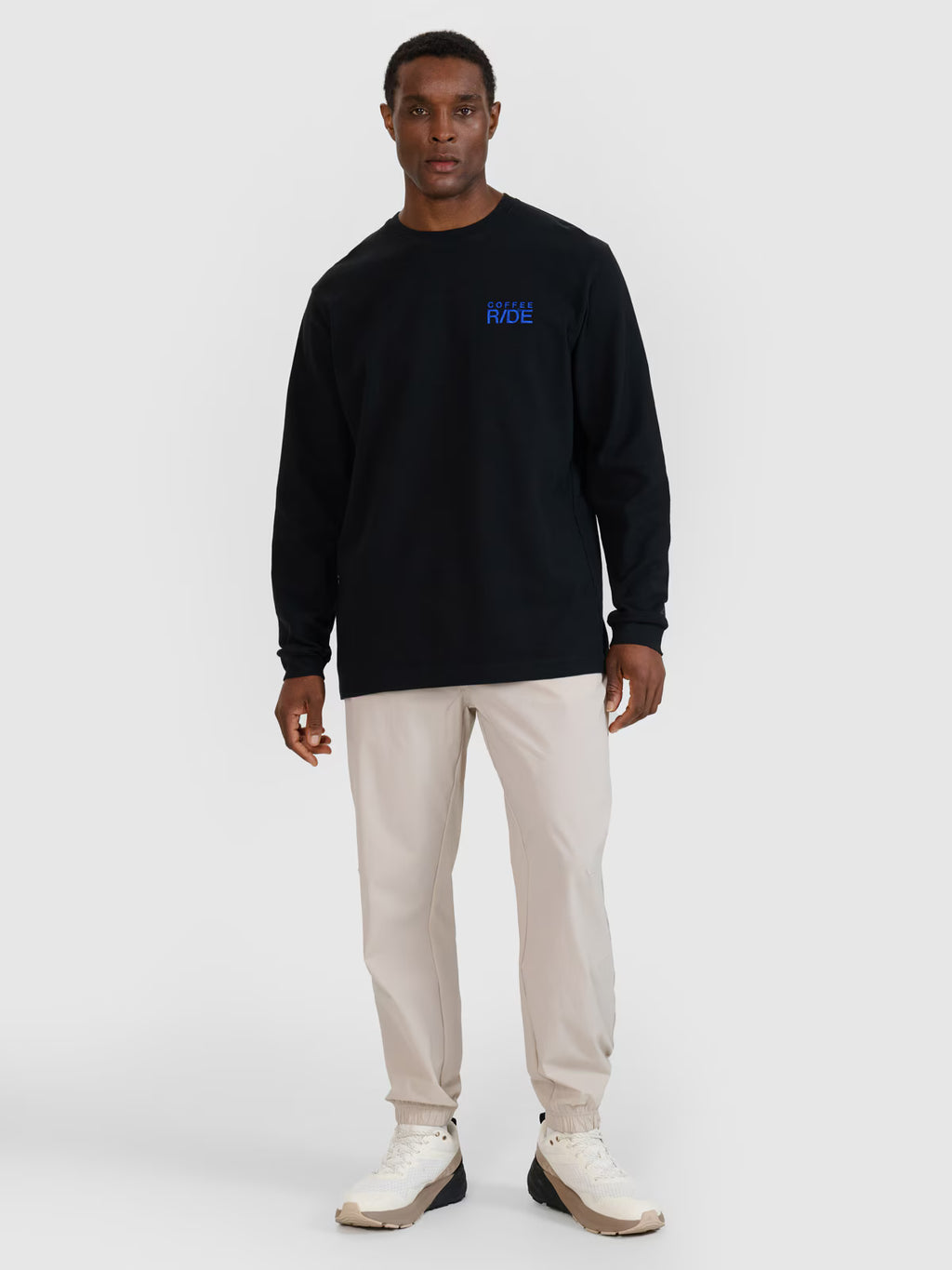 Longsleeve oversize z nadrukiem męski