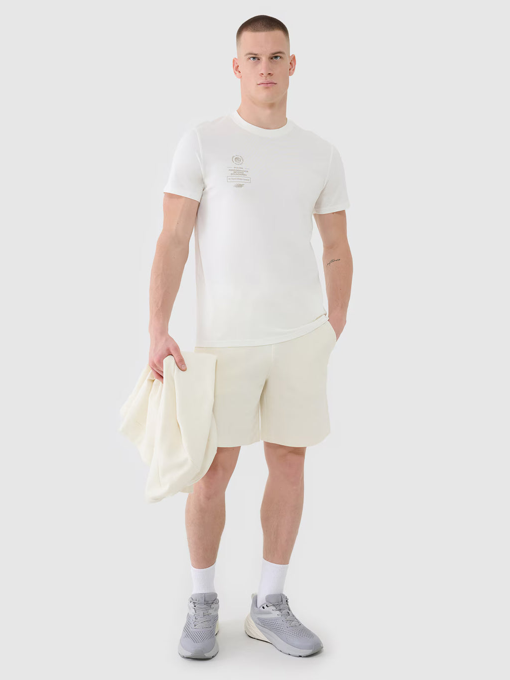 T-shirt regular z nadrukiem męski