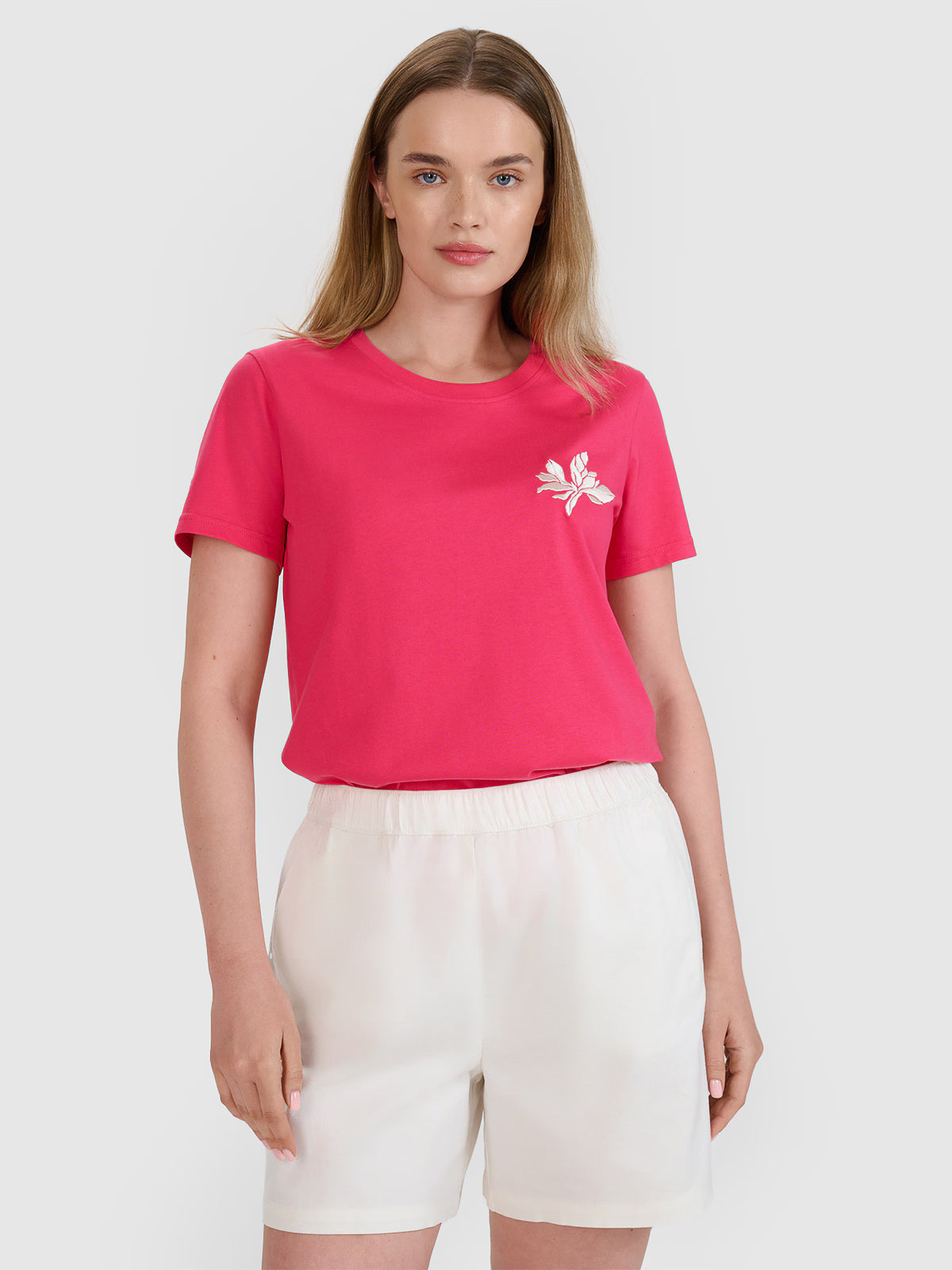 T-shirt regular z nadrukiem damski