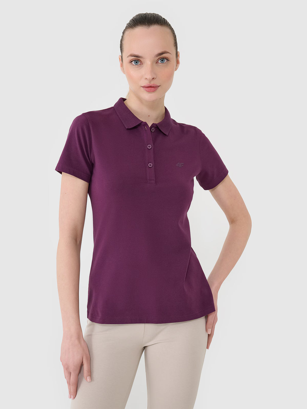 Koszulka polo slim damska