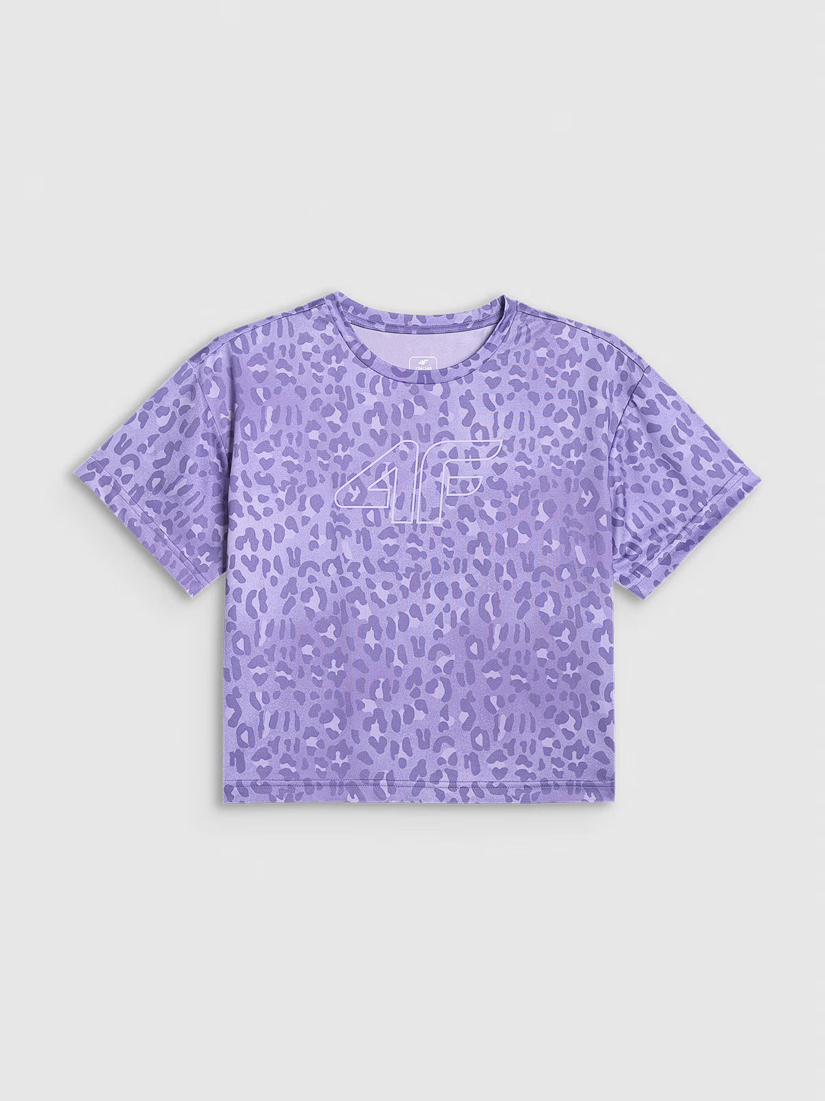 Crop-top sportowy szybkoschnący dziewczęcy
