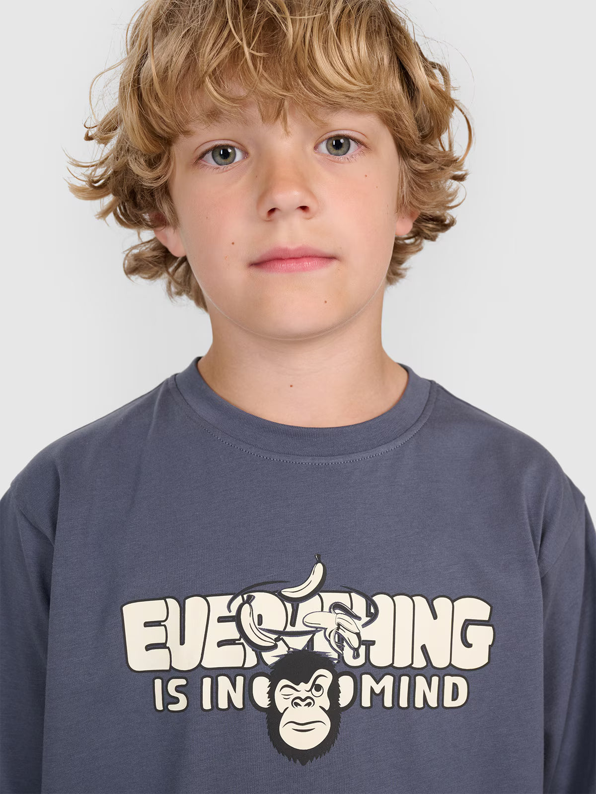 T-shirt oversize z nadrukiem chłopięcy