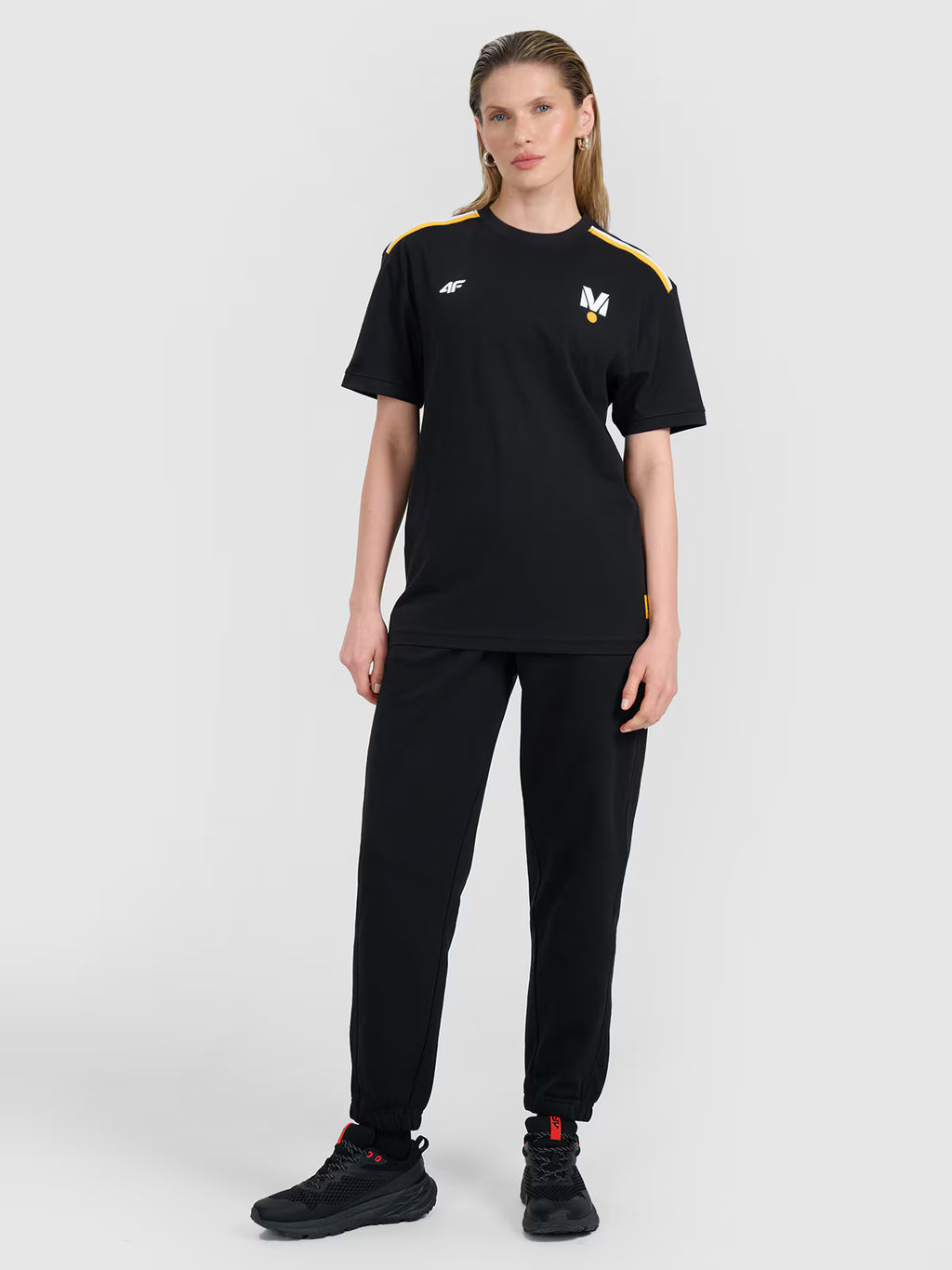 T-shirt regular z nadrukiem uniseks 4F x Drift Masters
