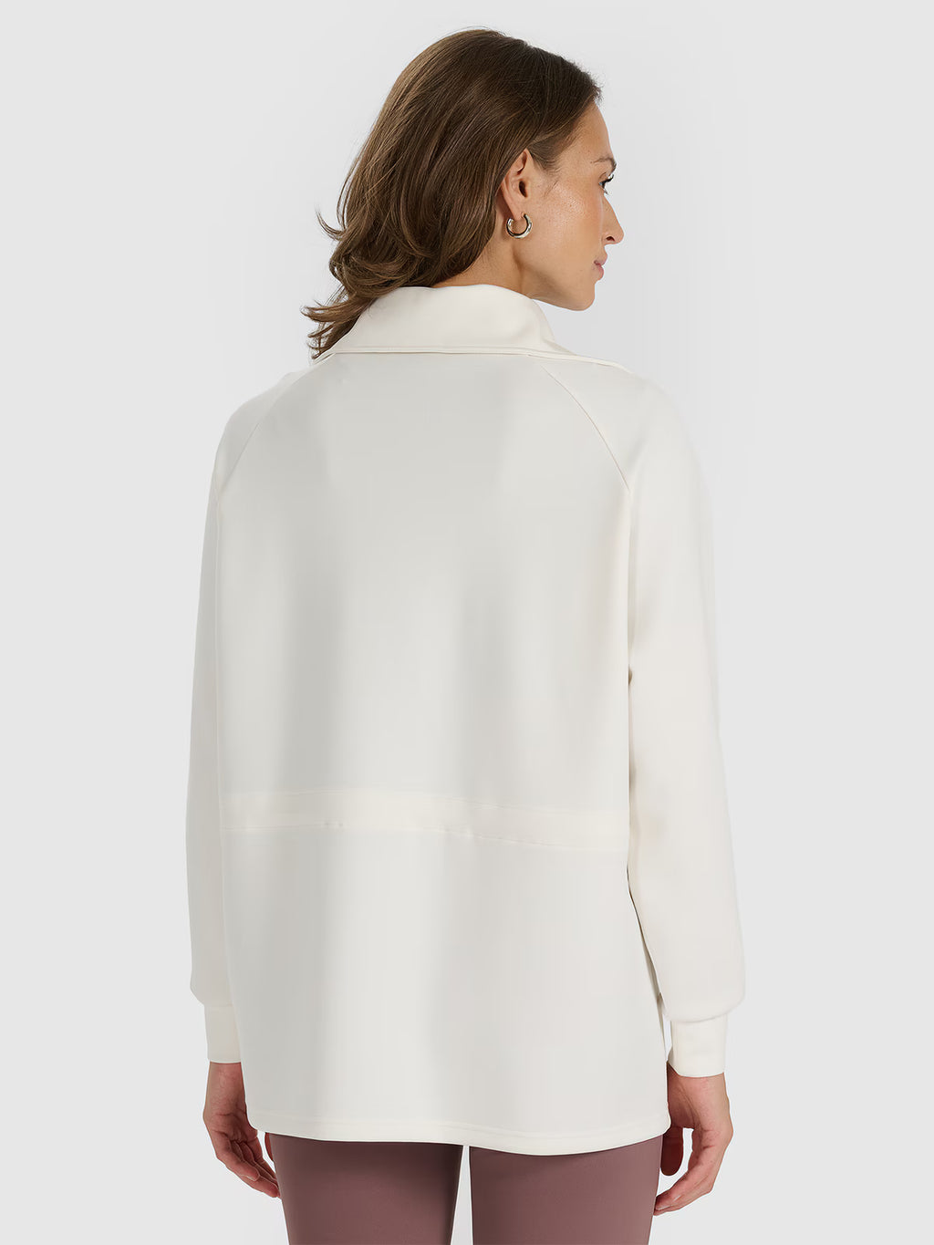 Bluza dresowa nierozpinana z modalem damska