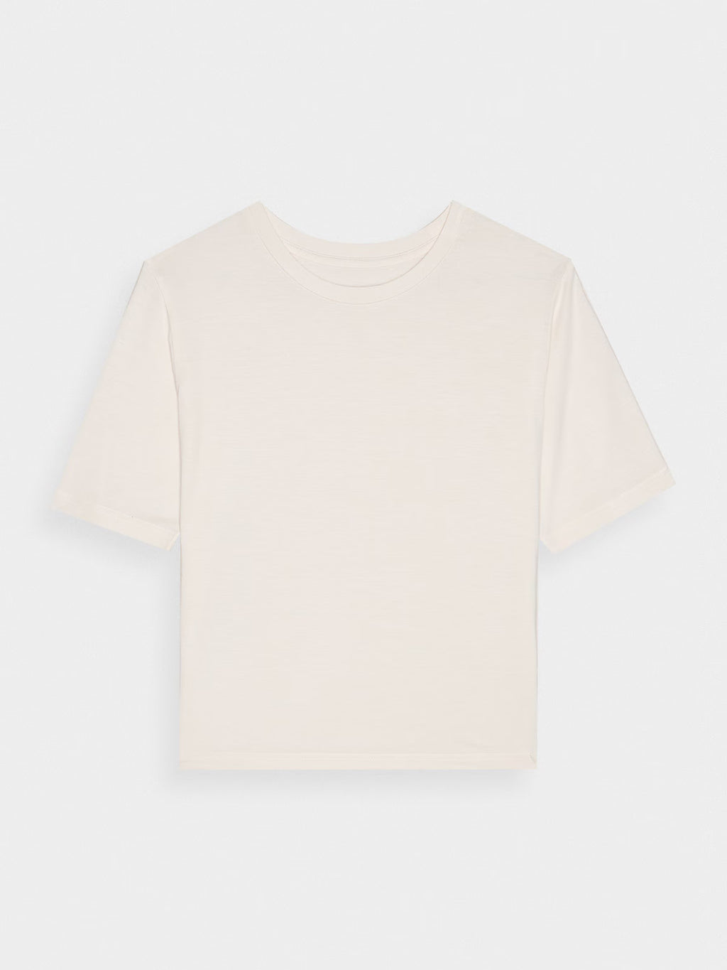 T-shirt slim gładki damski