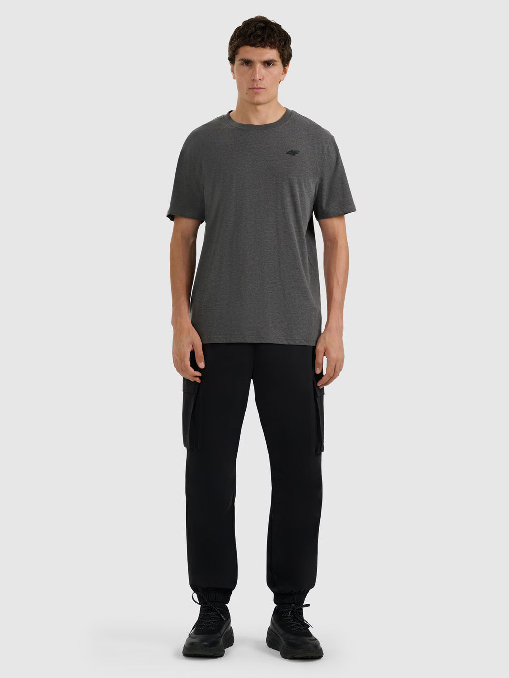 T-shirt regular gładki męski