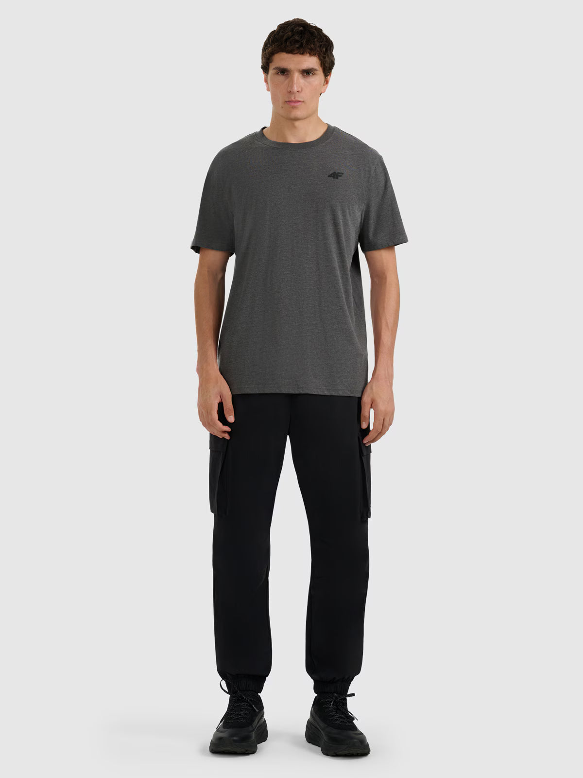 T-shirt regular gładki męski