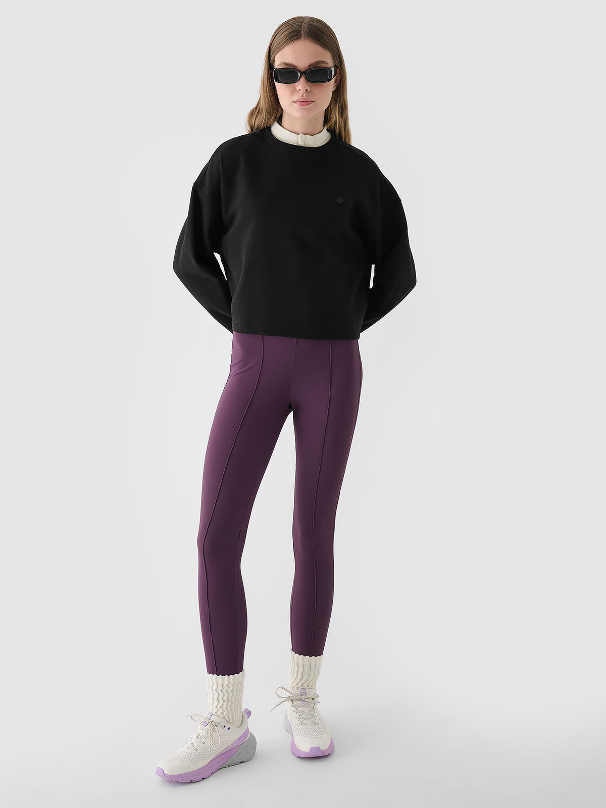 Bluza dresowa nierozpinana bez kaptura damska
