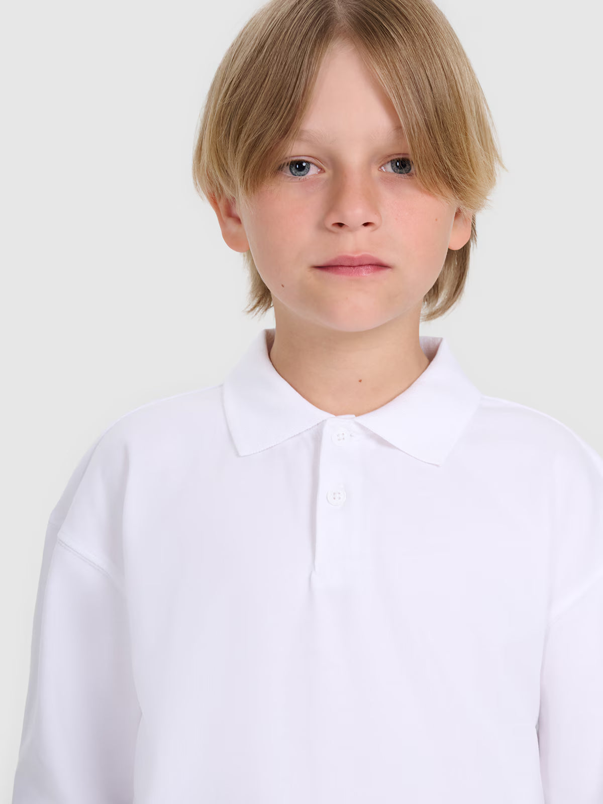Longsleeve polo regular chłopięcy